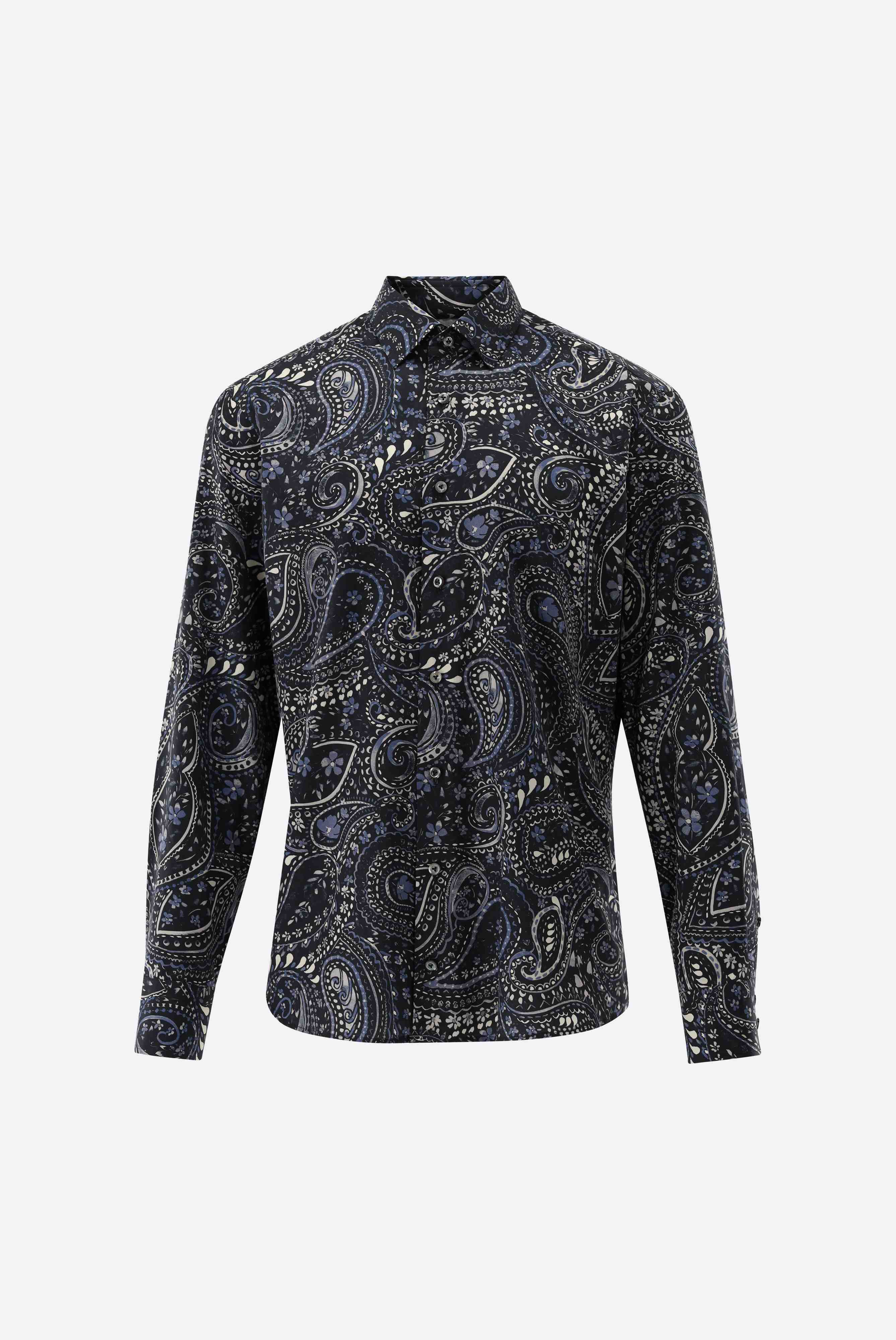 Flanellhemd mit Paisley Druck Tailor Fit günstig online kaufen