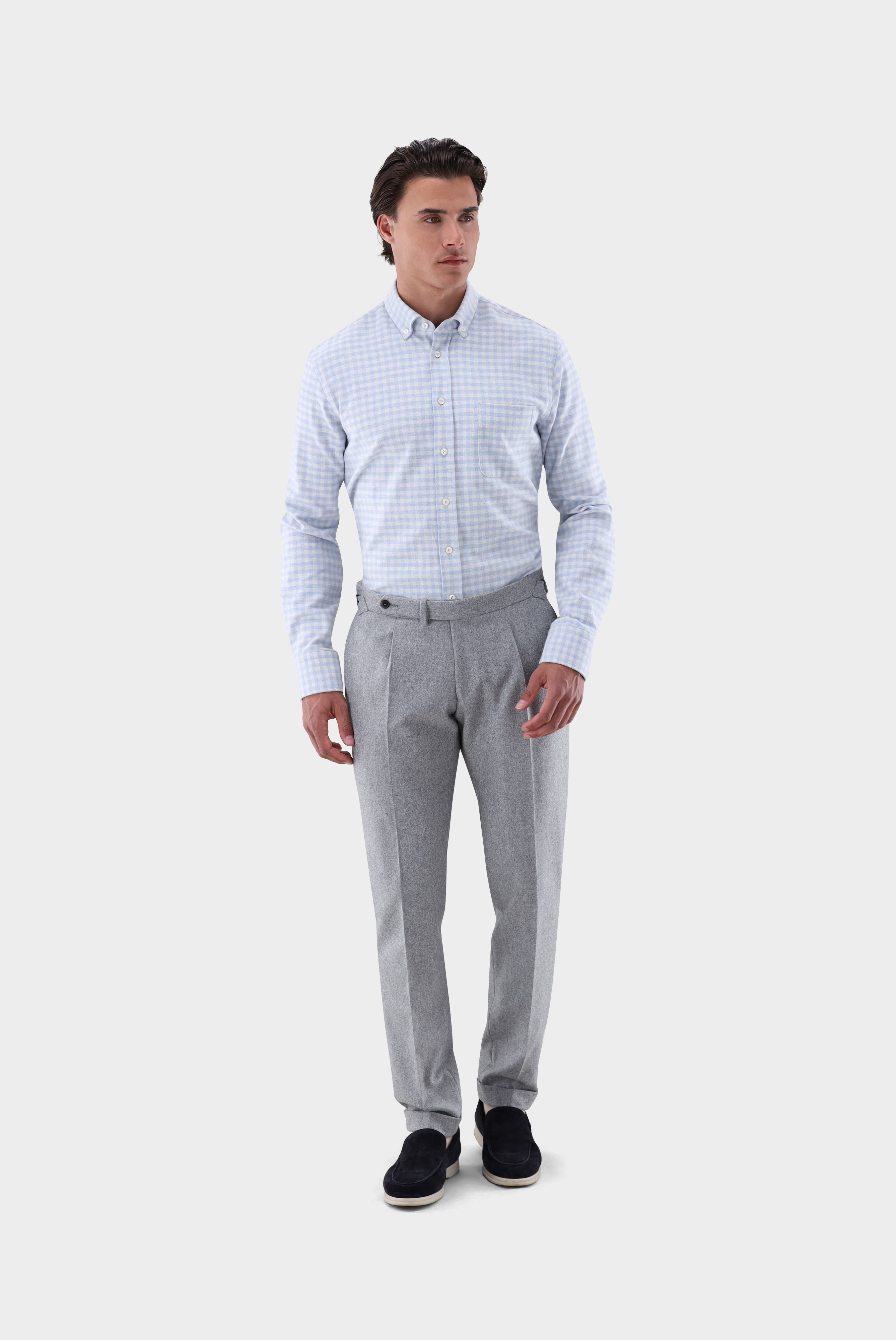 Flanellhemd kariert Tailor Fit günstig online kaufen