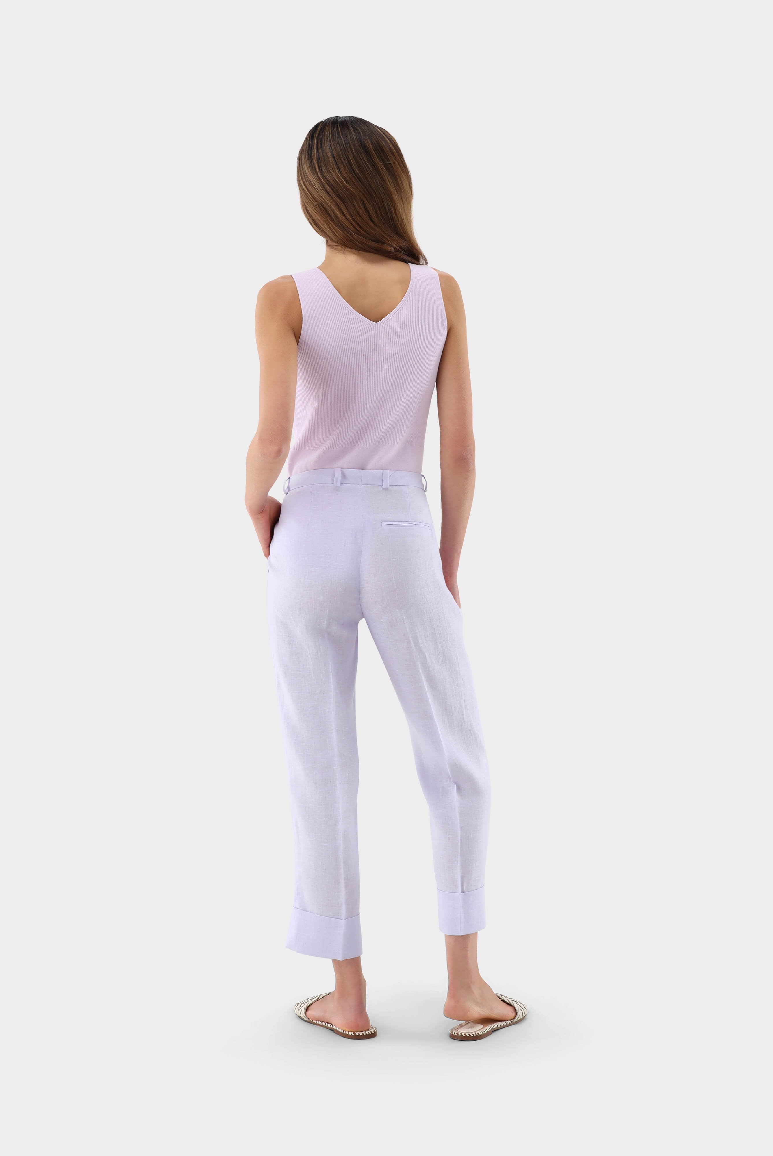 Jeans & Trousers+Linen Pants with Cuff+05.657V..H50555.610.34