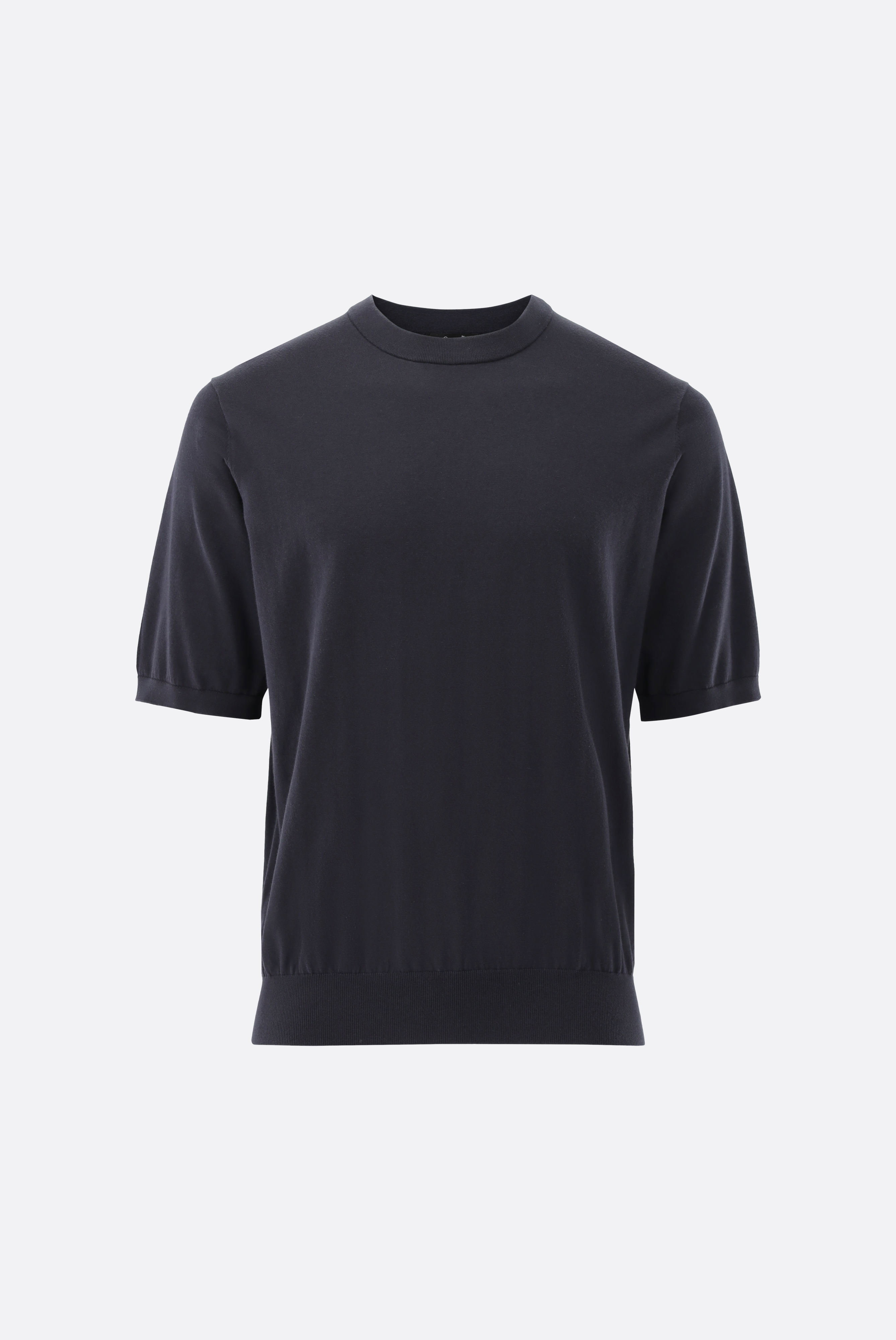 Strick T-Shirt mit Baumwolle und Seide