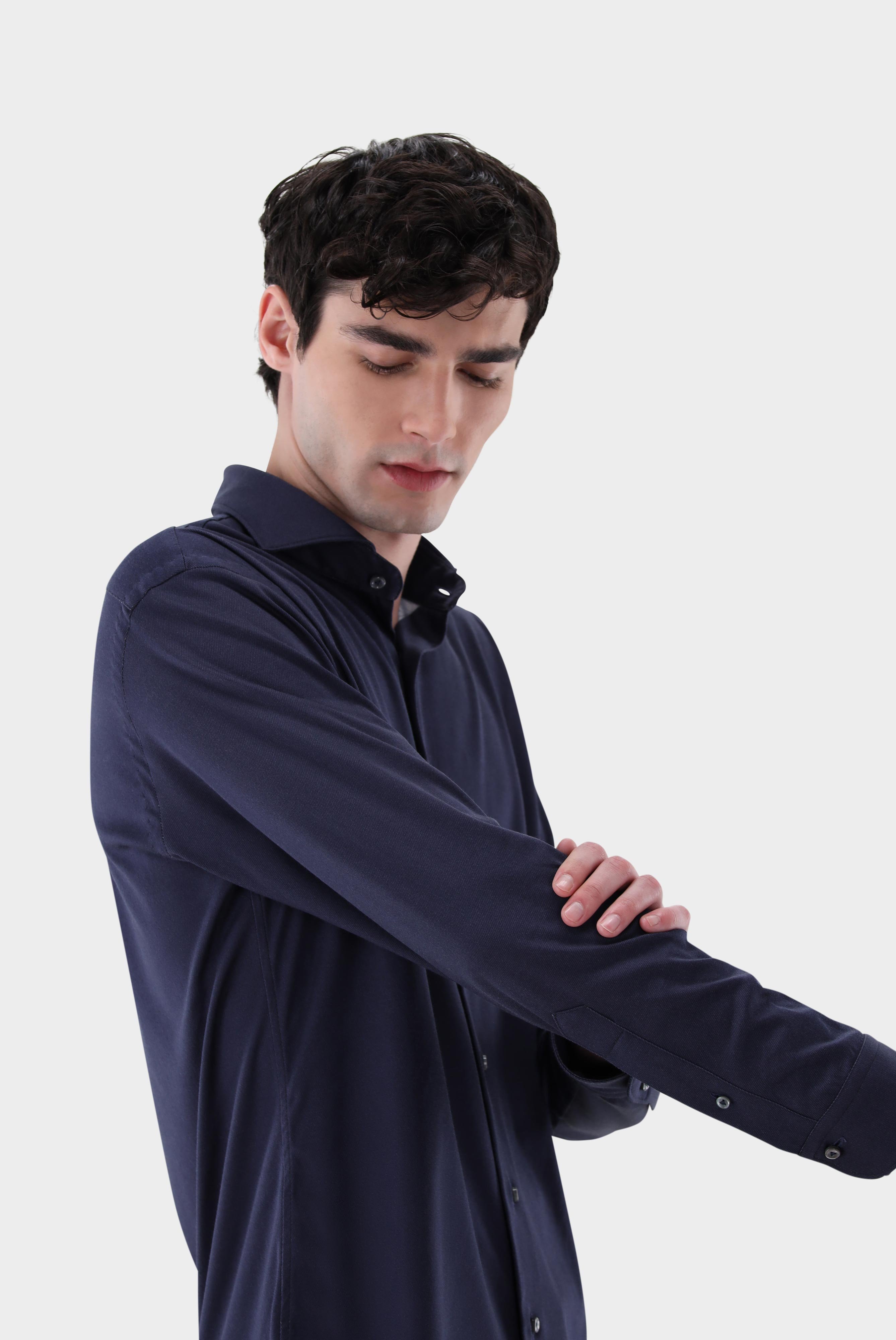 Casual Hemden+Jersey Hemd mit Twill Druck Tailor Fit+20.1683.UC.187749.690.XL