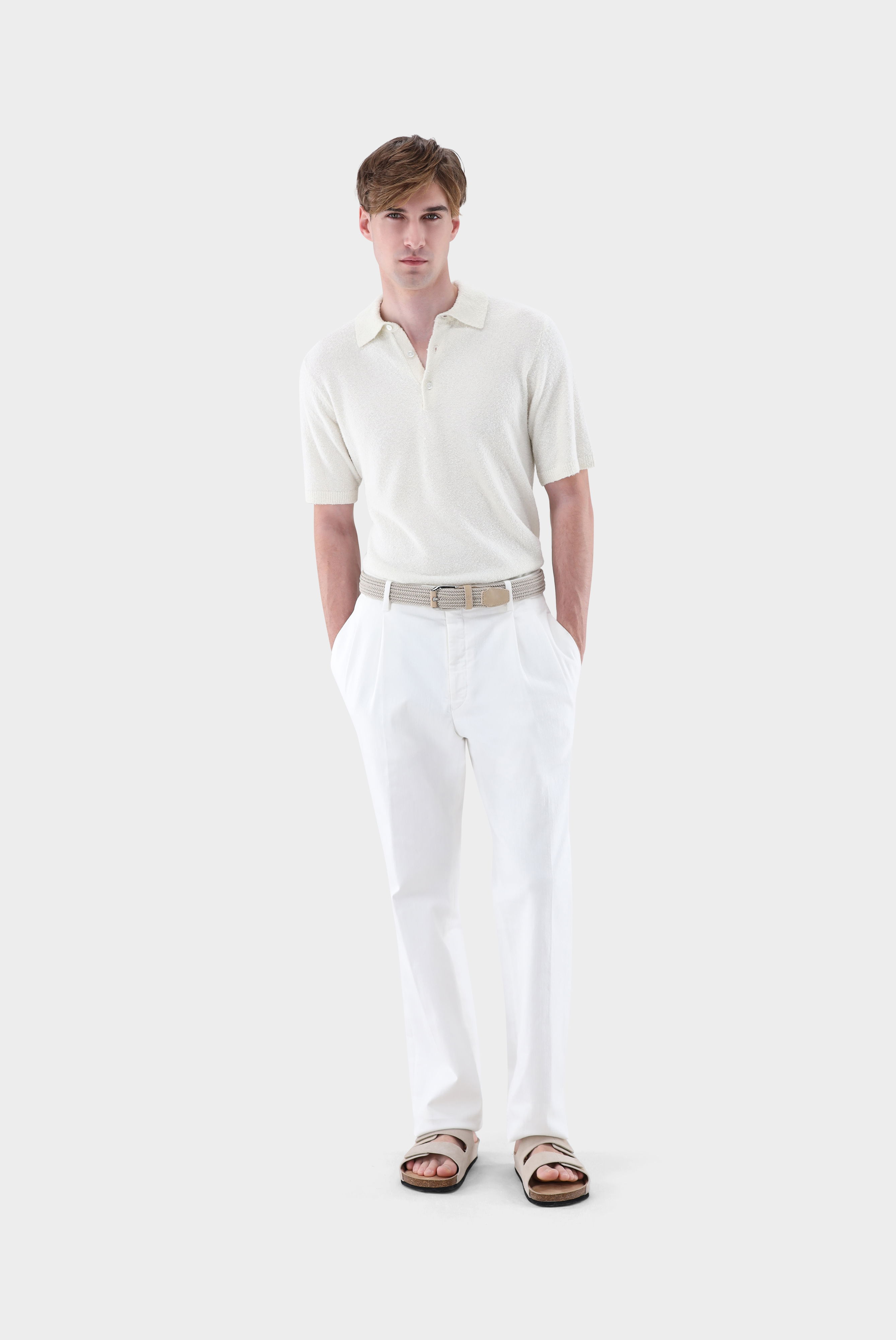 Poloshirt aus Bouclé-Strick günstig online kaufen