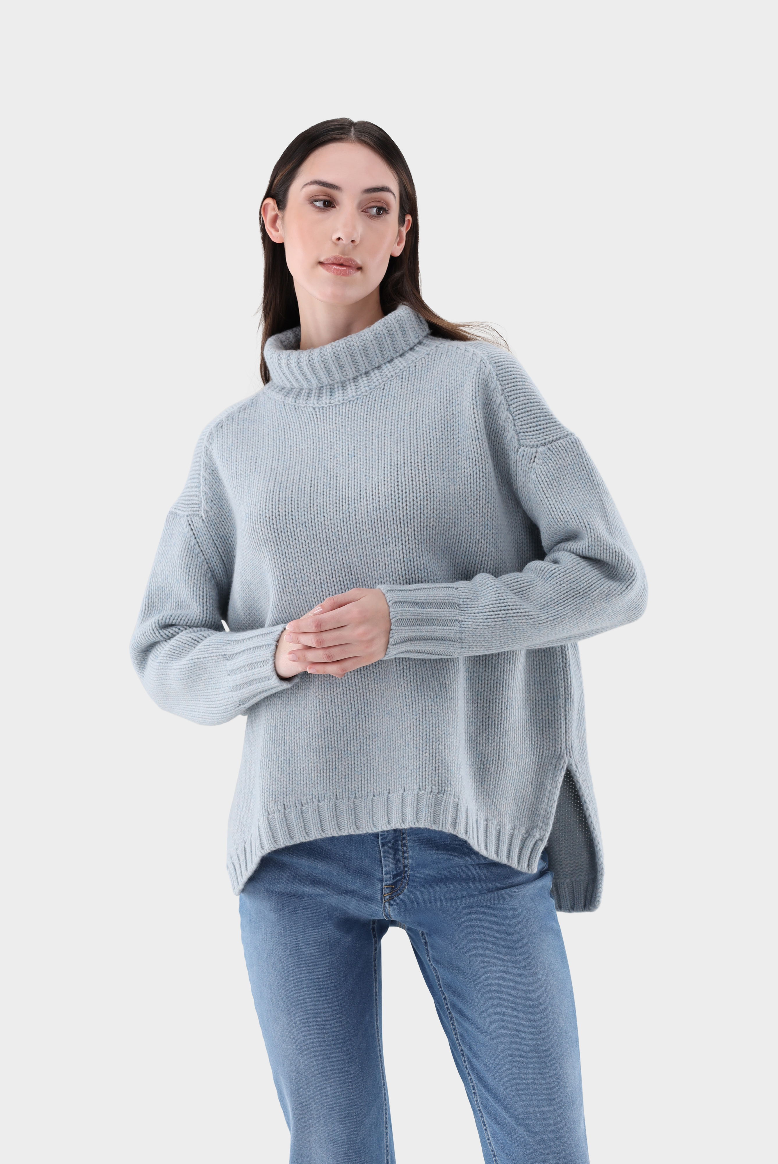 Rollkragenpullover oversized mit Kaschmir