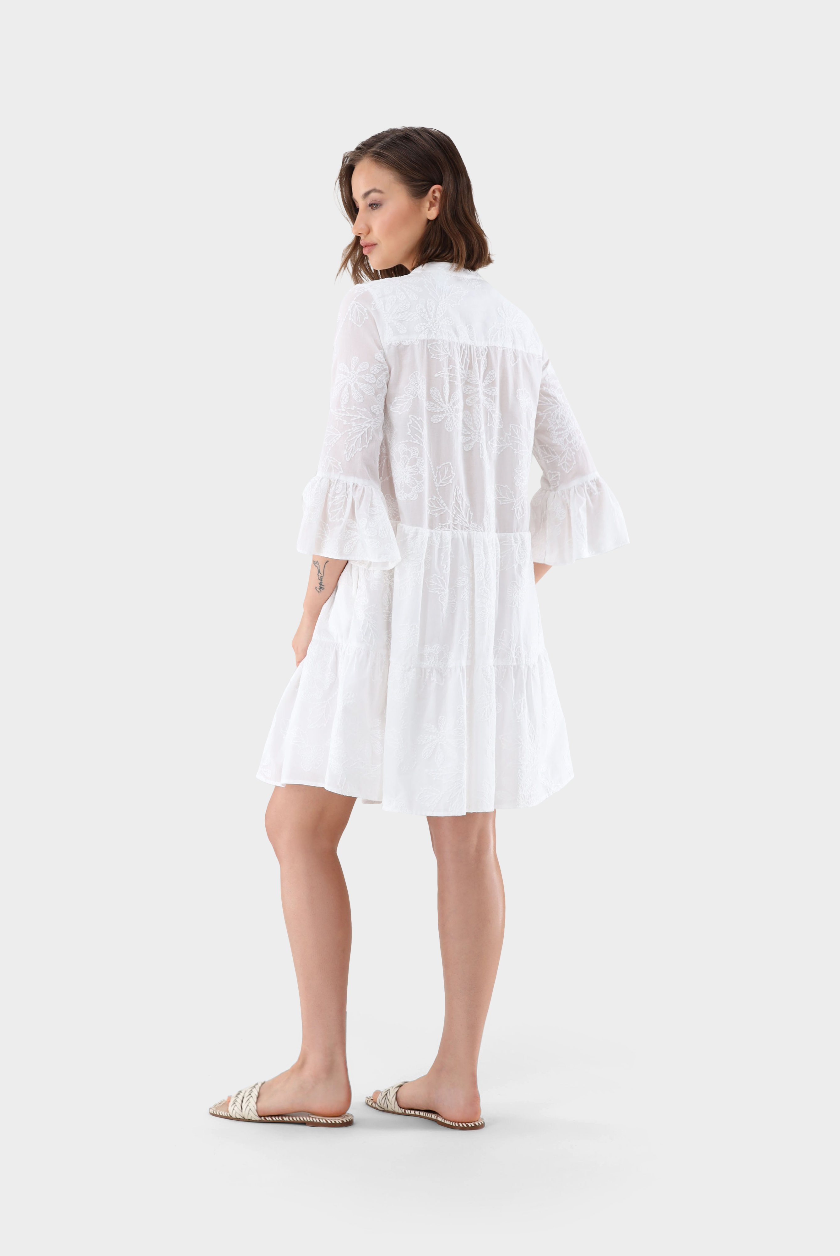 Dresses & Skirts+Floral Embroidered Slip-on Dress+05.654Z.3F.151255.000.32