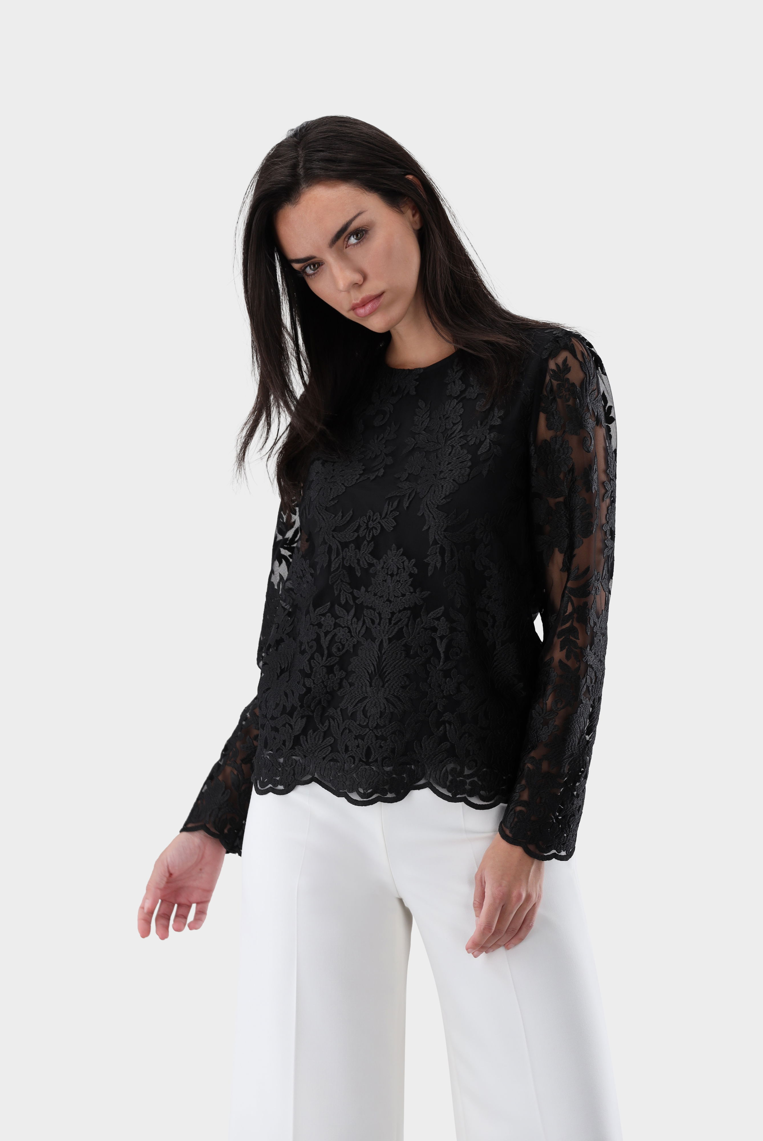 Top with embroidery
