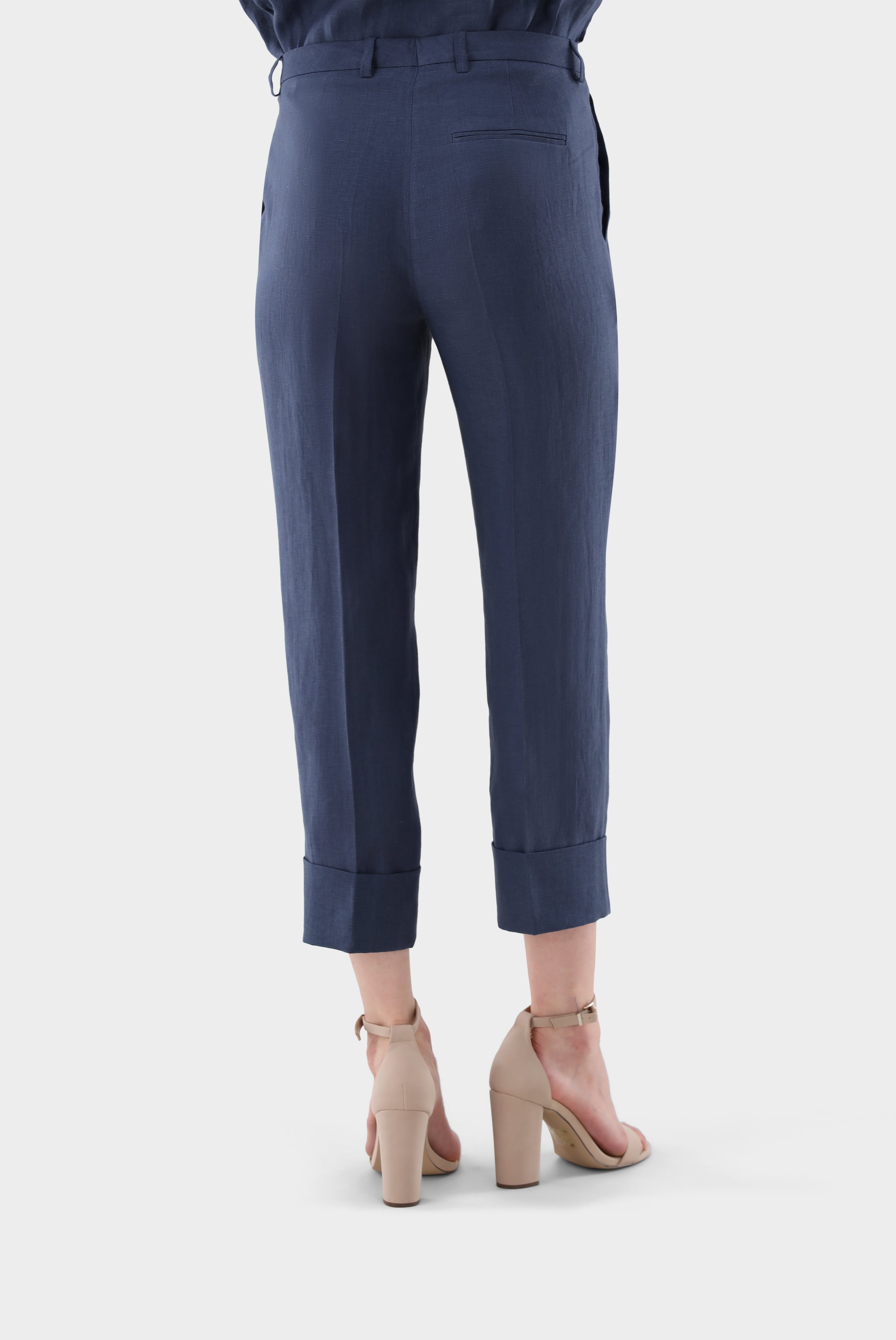 Jeans & Trousers+Linen Pants with Cuff+05.657V..H50555.785.34