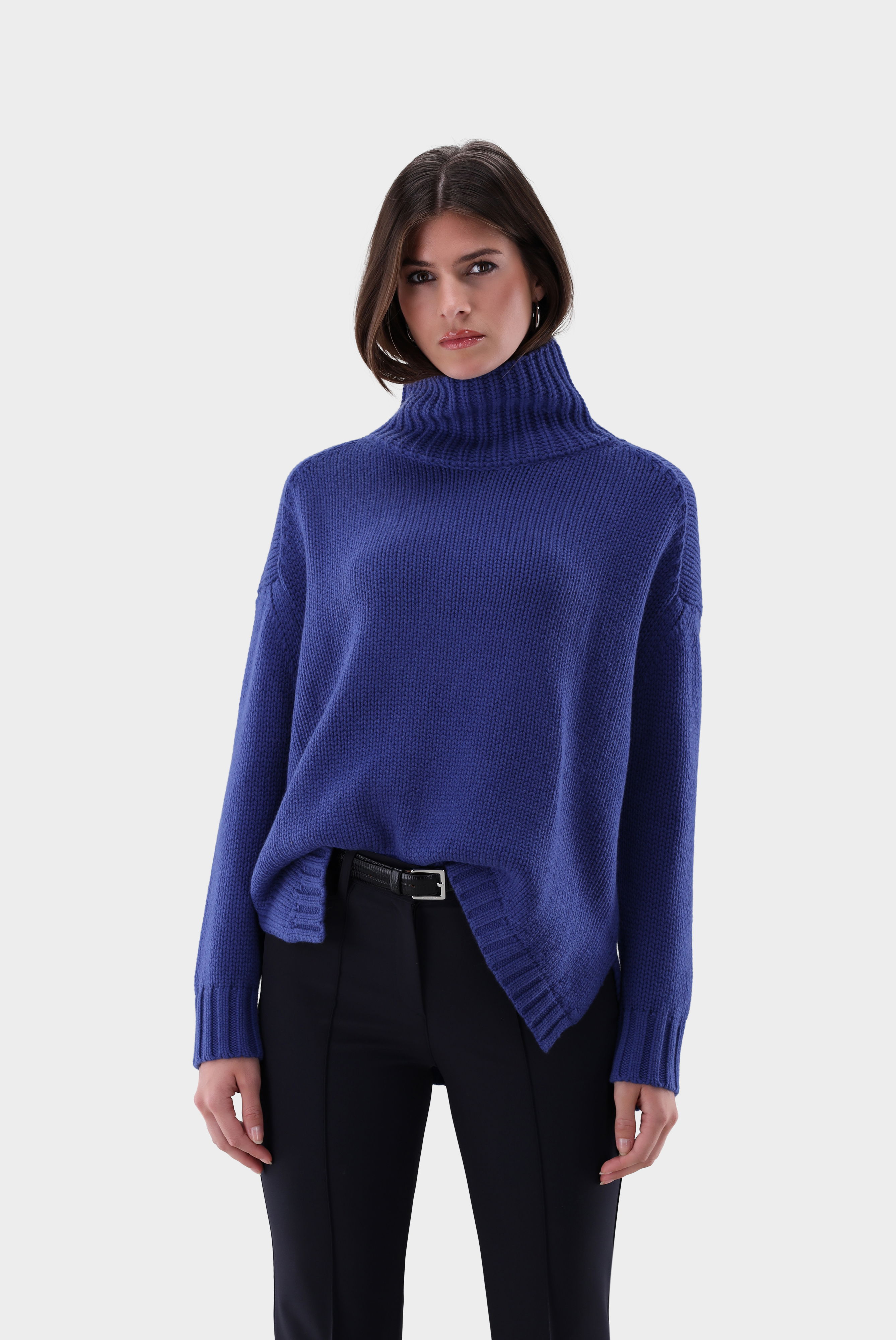 Rollkragenpullover oversized mit Kaschmir