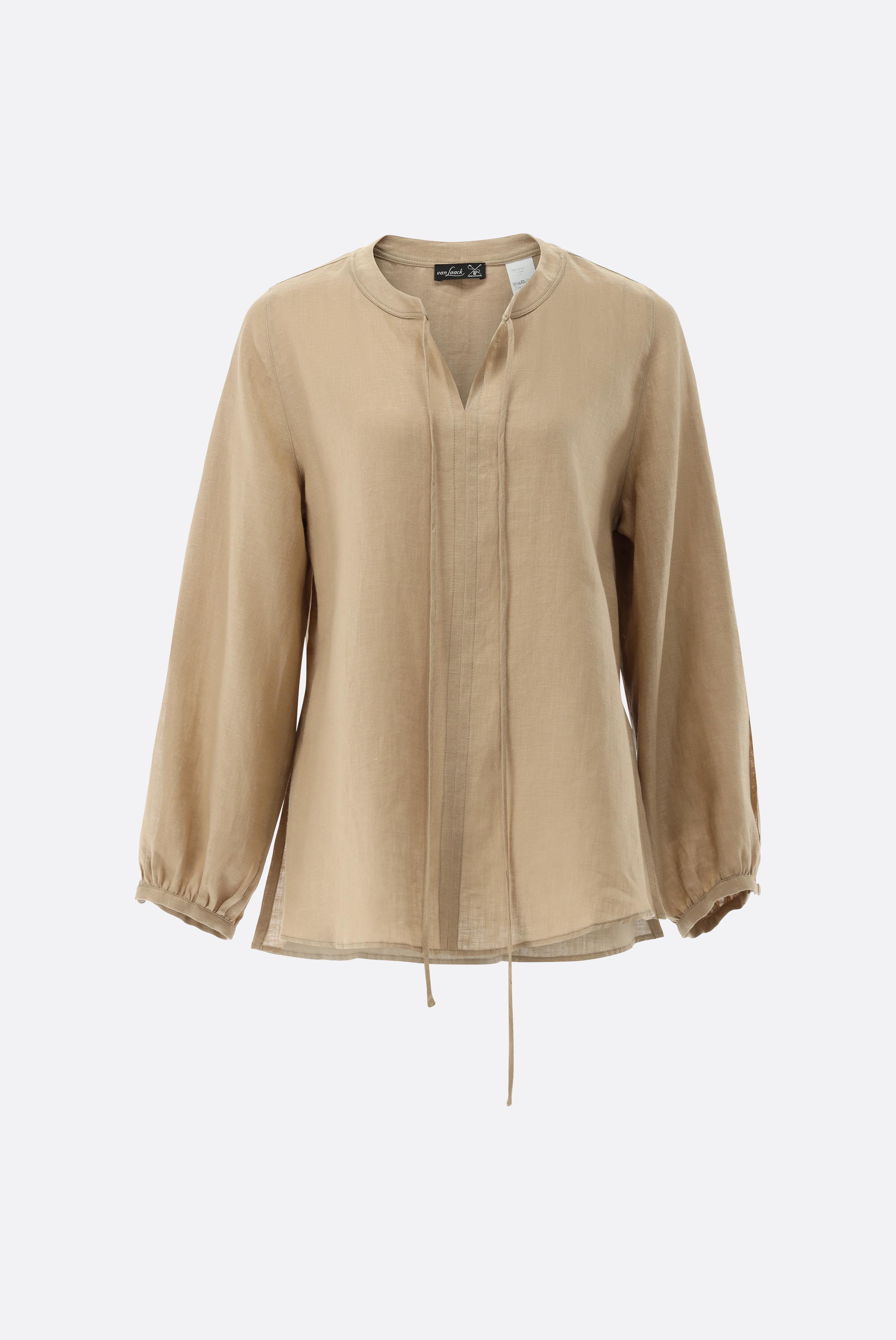 Tunika aus Leinen mit Bindeband