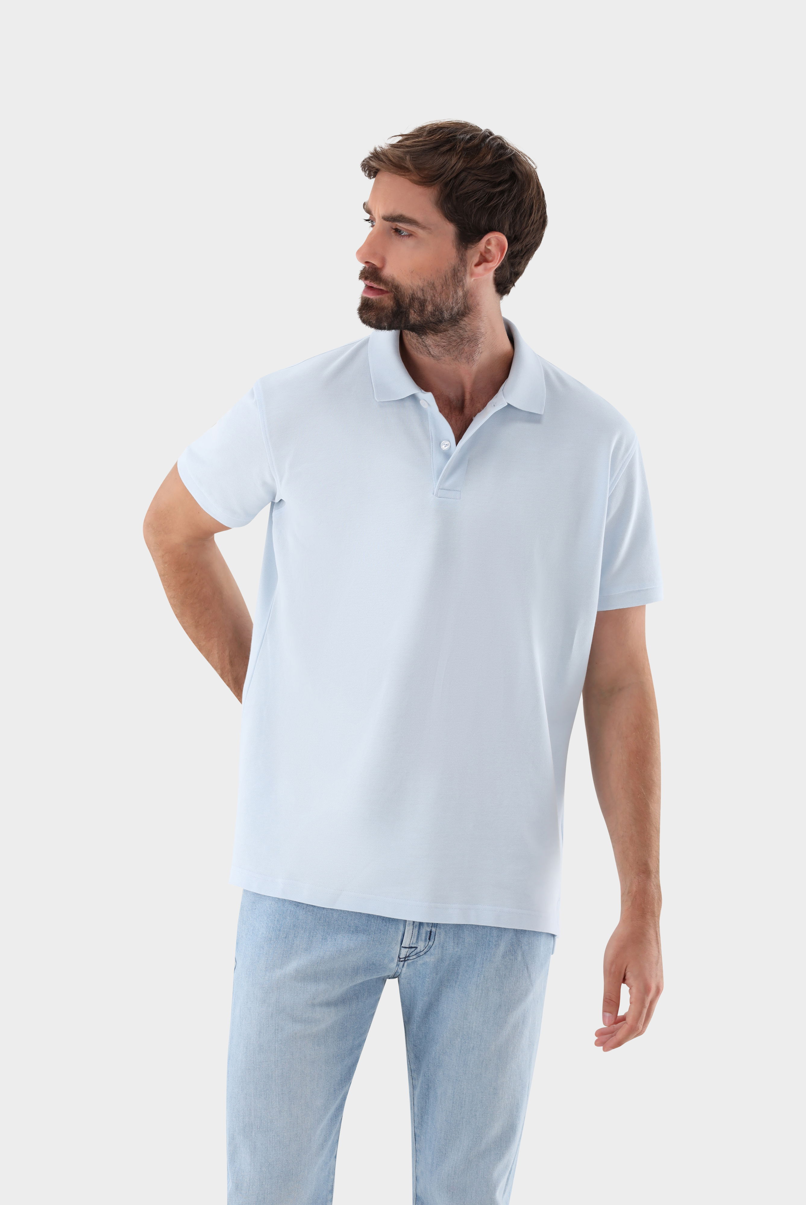 Poloshirt aus Piqué