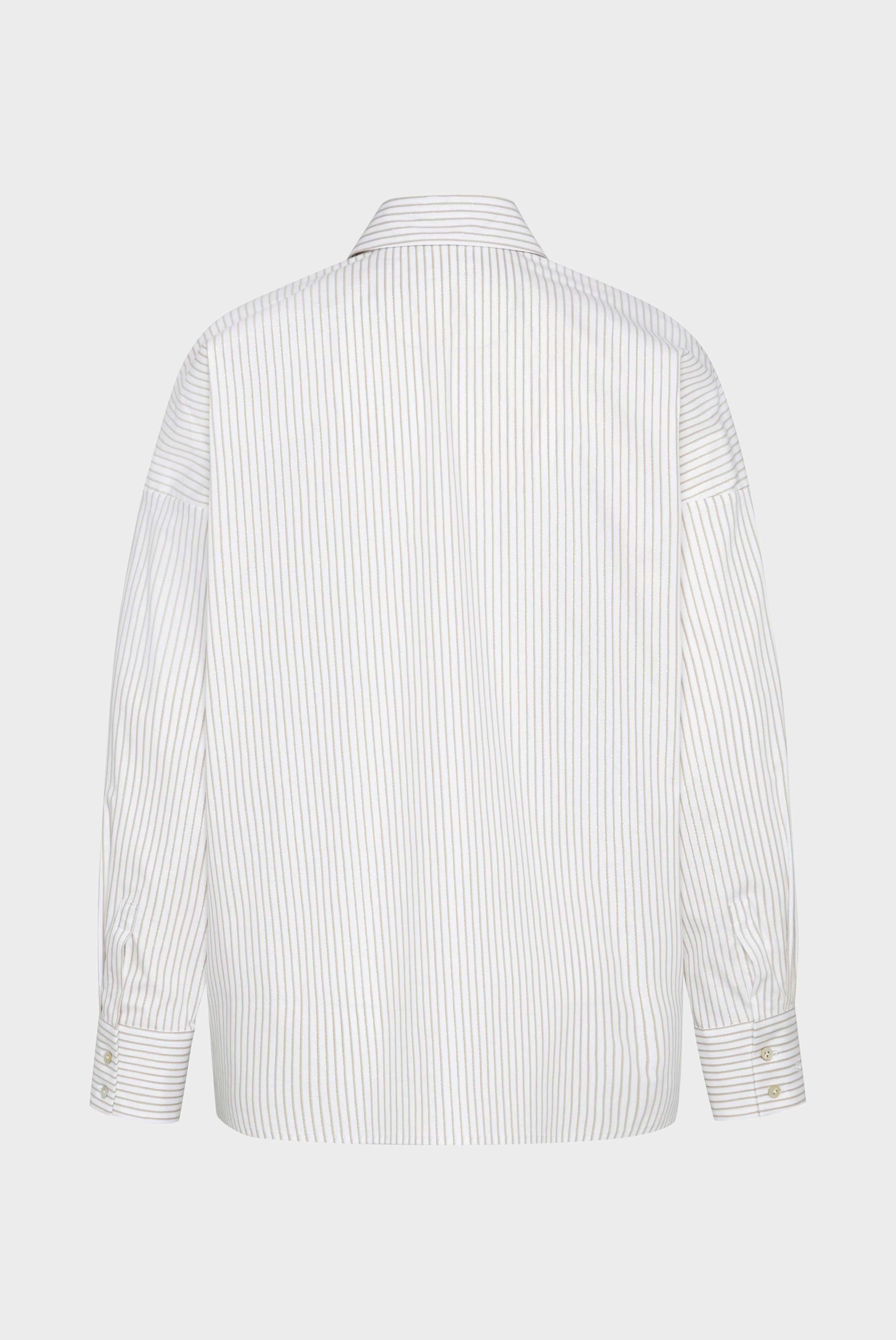 Casual Blouses+Striped Shirt Blouse with Stretch+05.521N.07.161681.120.36
