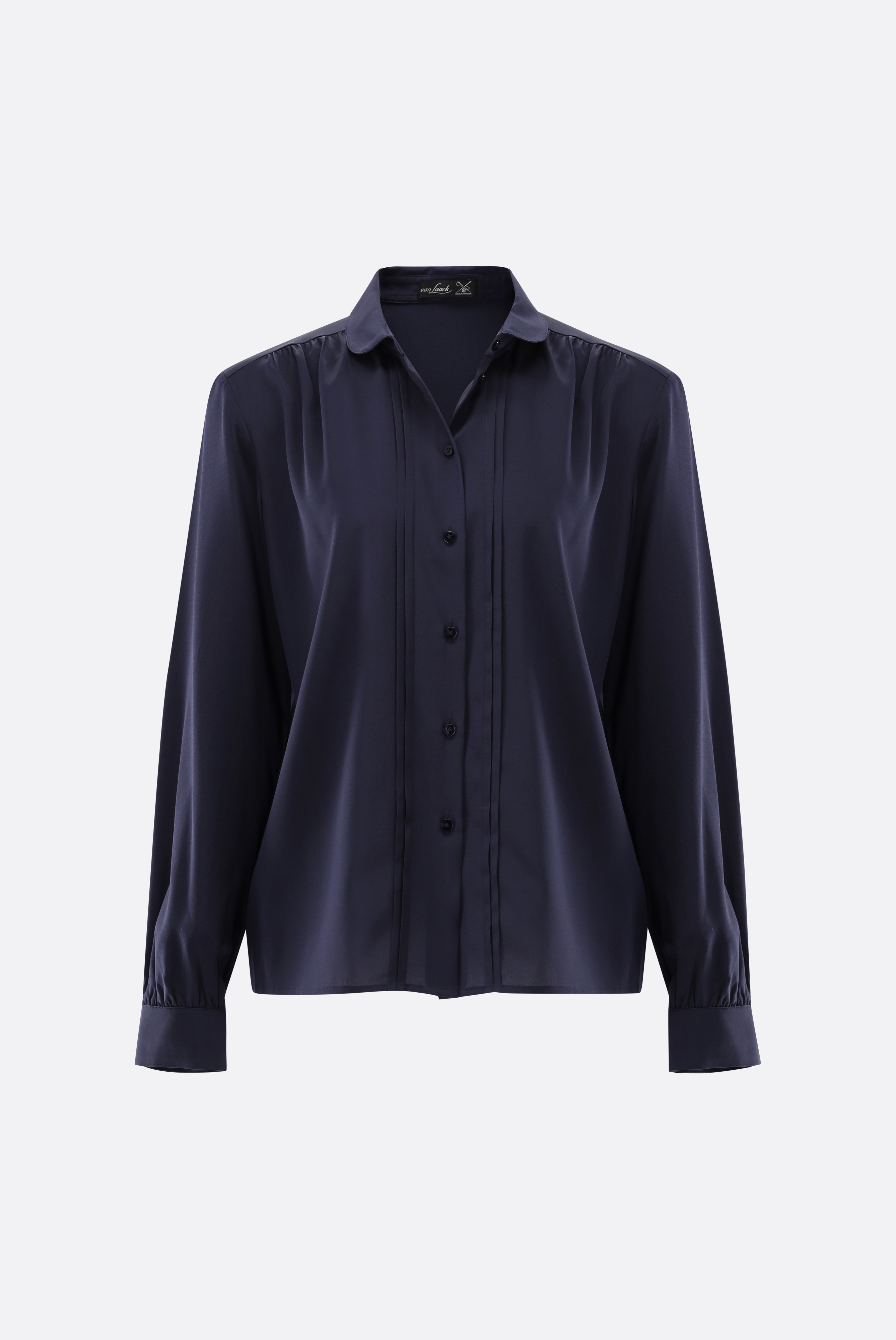 Bluse aus Seide mit Raffungen