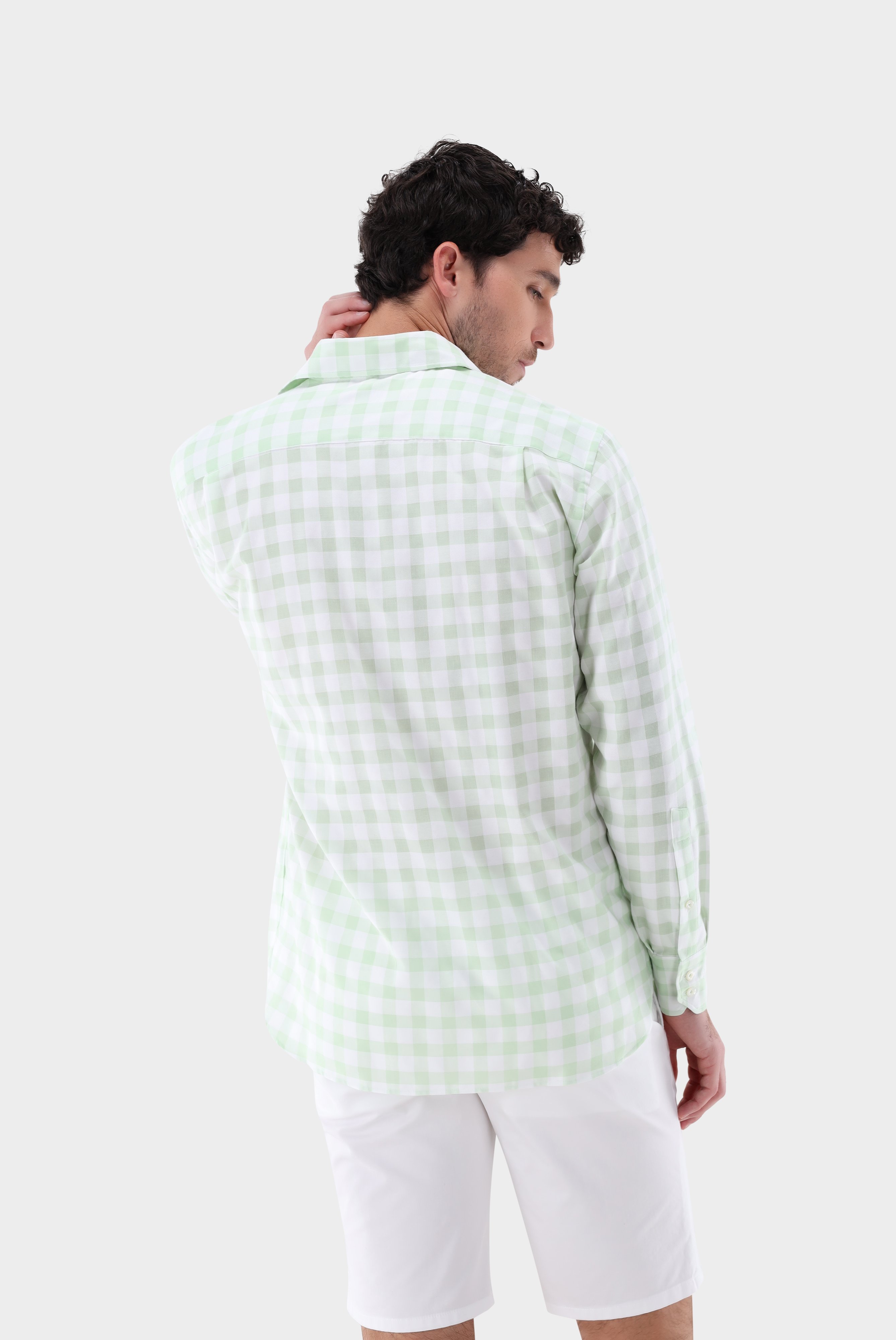 Casual Shirts+Checked twill shirt Comfort Fit+20.2021.AV.151021.910.39