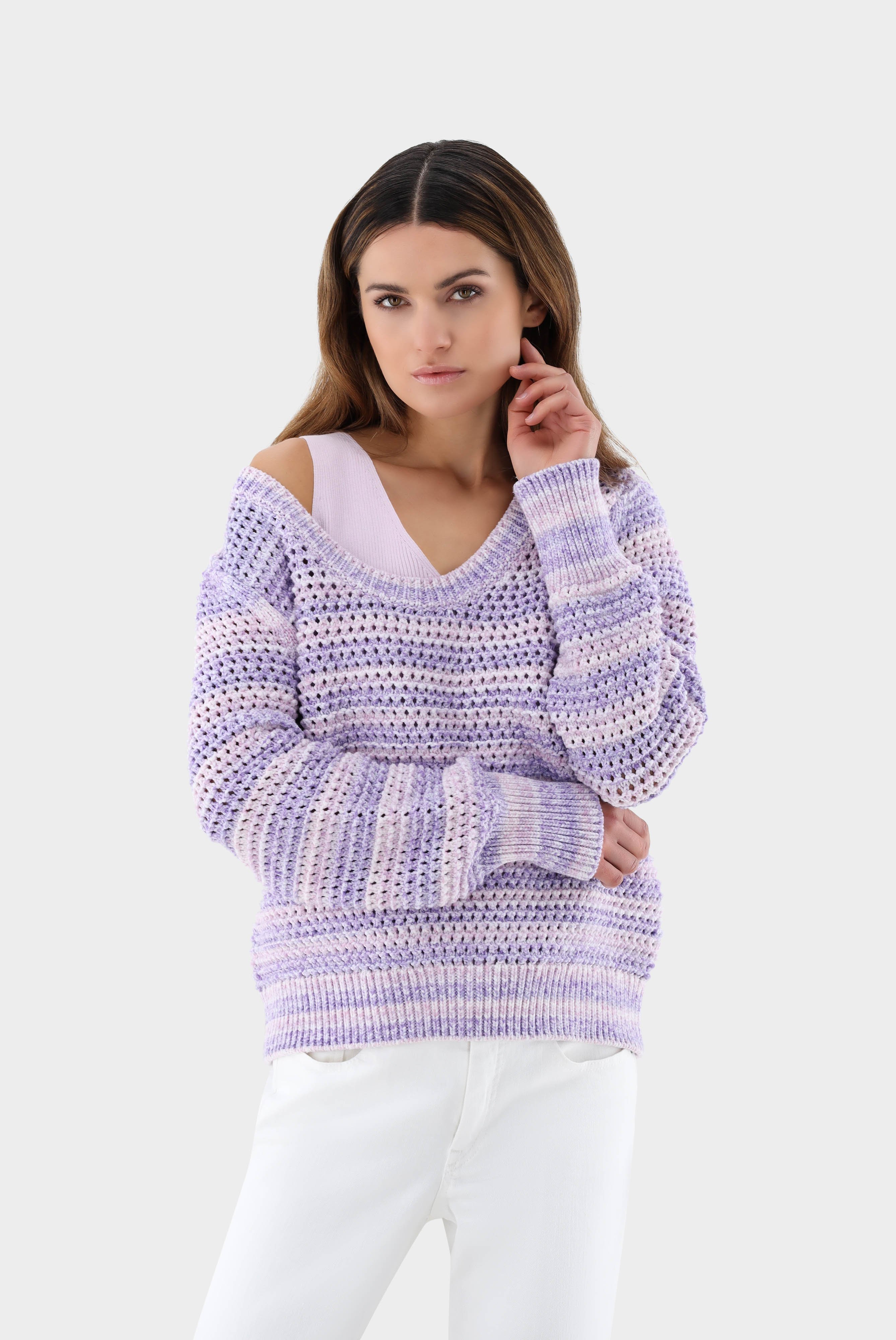 Sweaters & Cardigans+Sweater with Color Print+09.9928..S00252.640.XS
