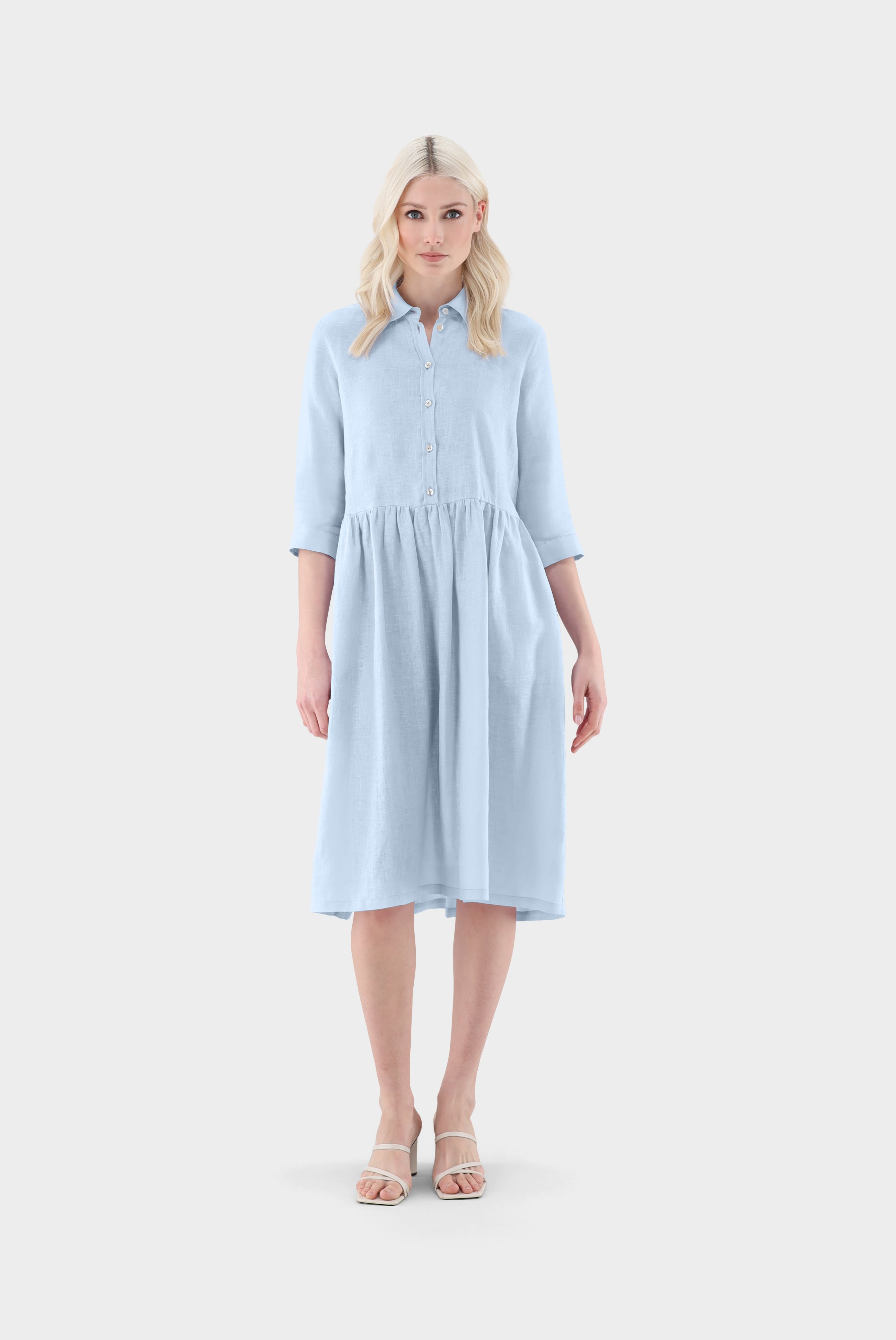 Kleider & Röcke+Hemdblusenkleid aus Leinen+05.658Y.07.150555.710.38