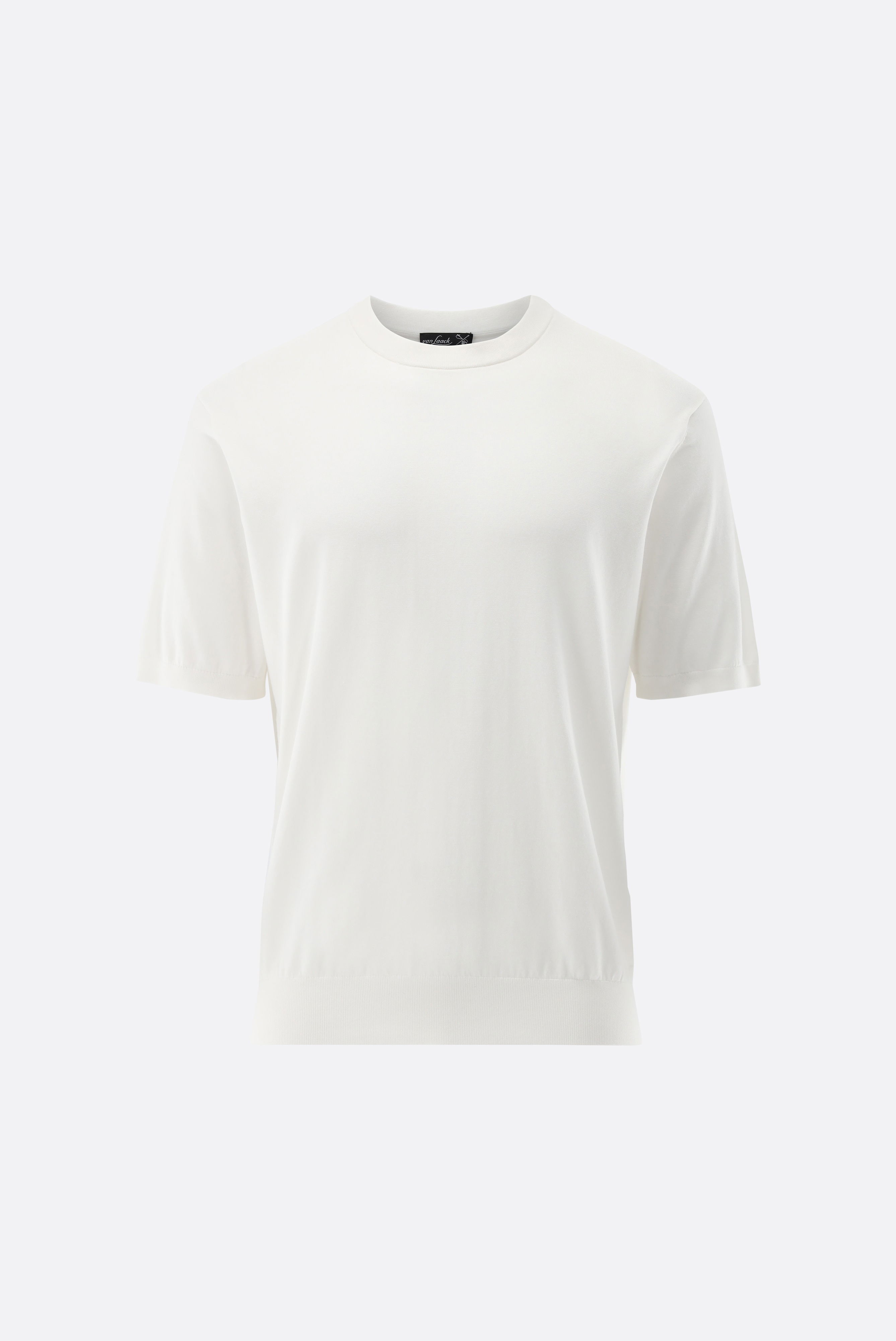 Strick T-Shirt mit Baumwolle und Seide