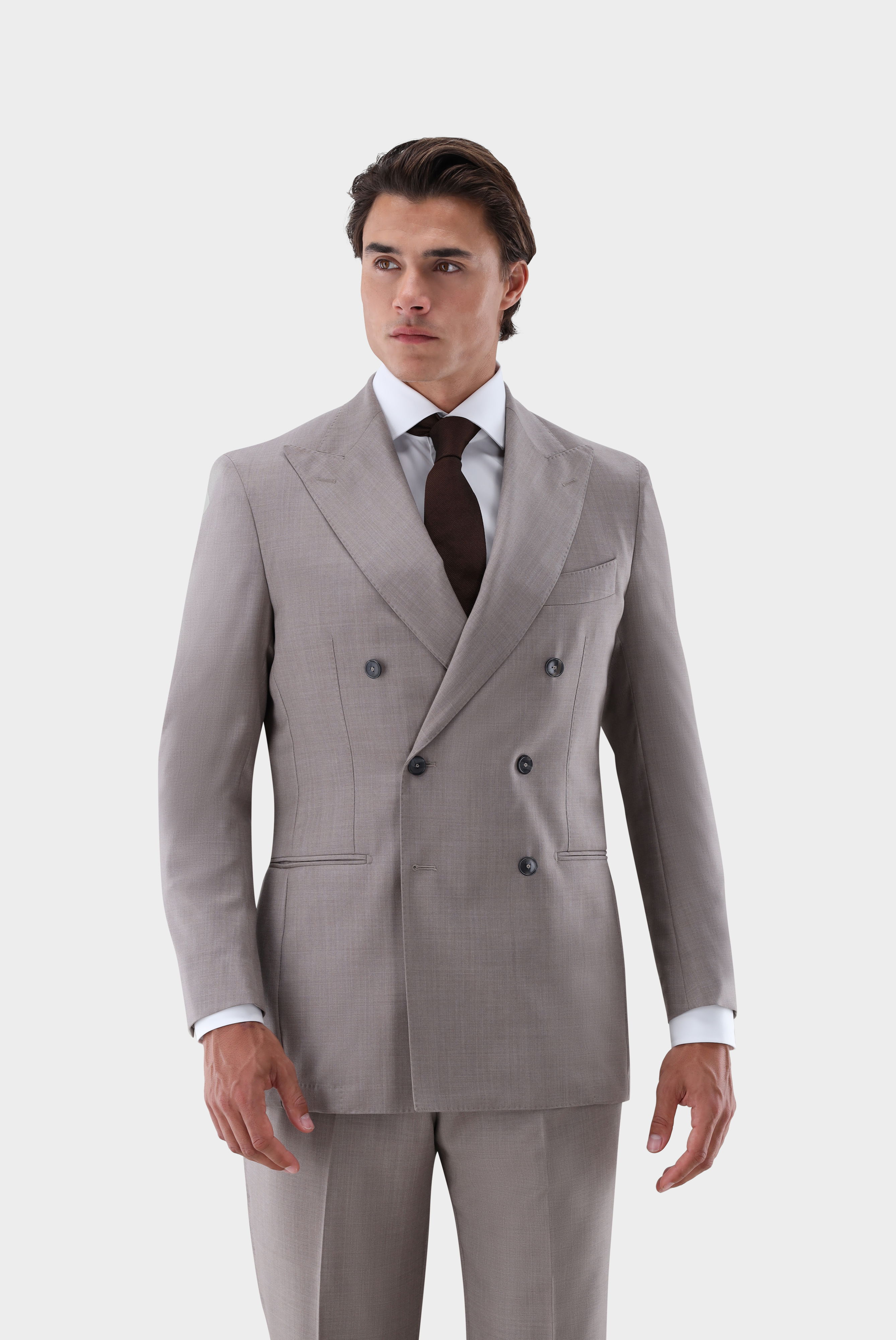 Wool jacket double-breasted