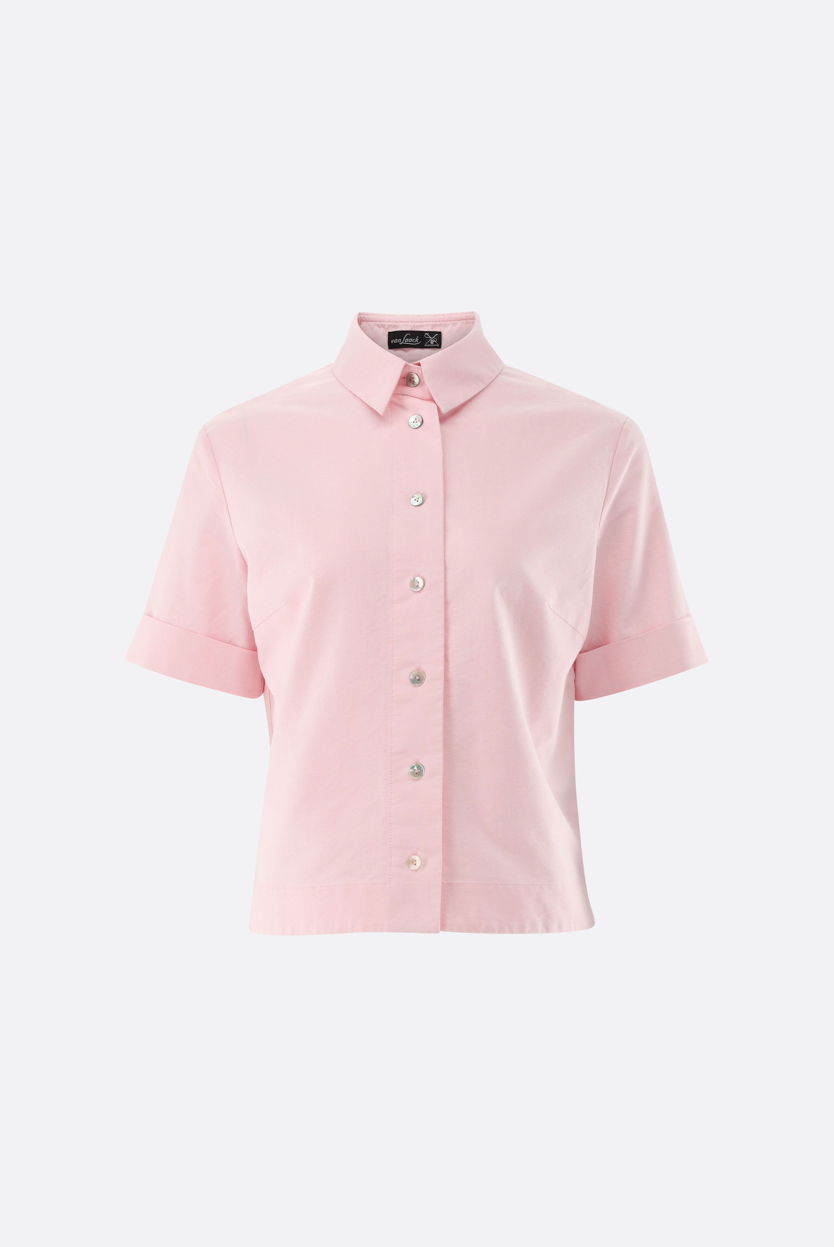 Kurzarm Hemdbluse aus Oxford