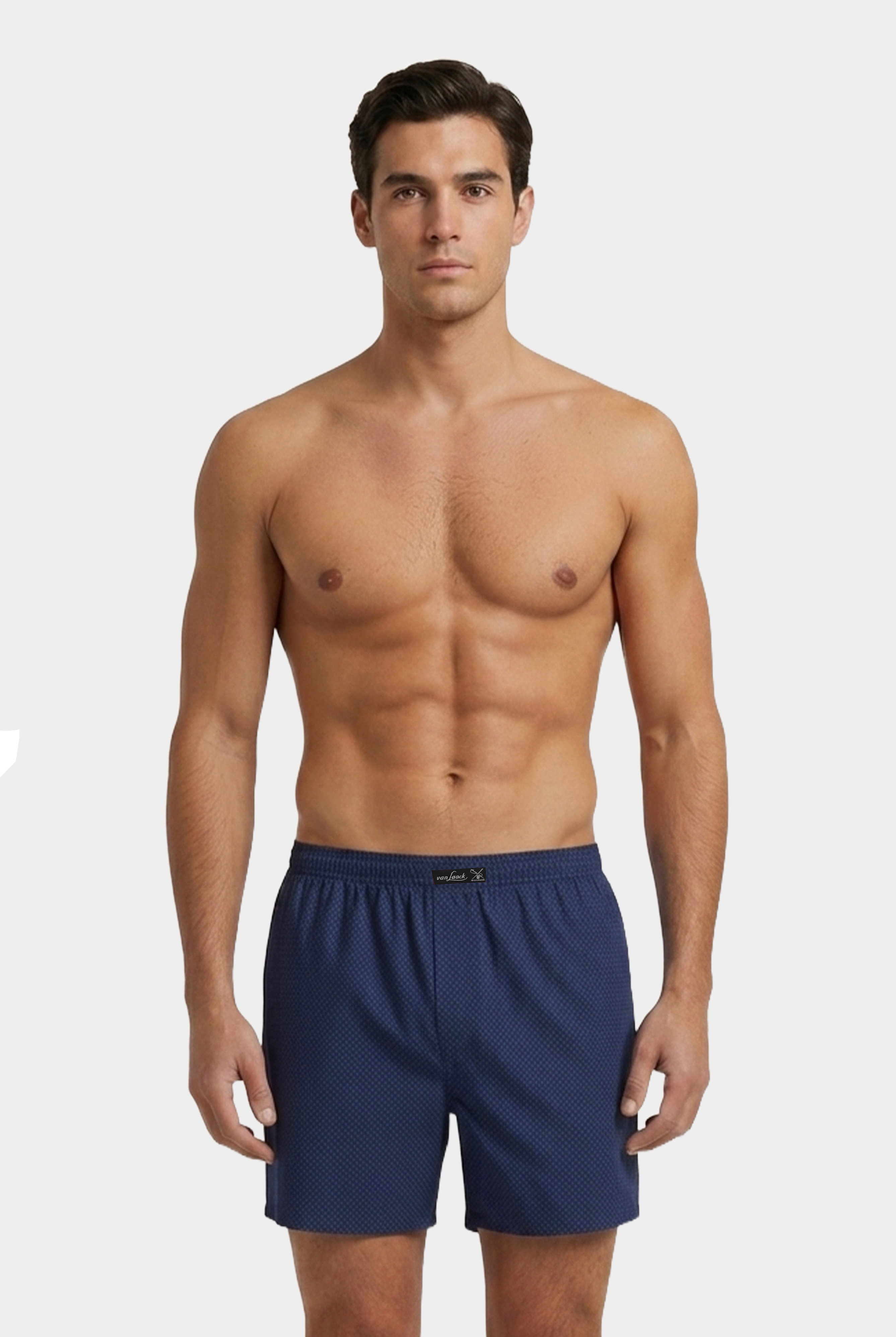 Popeline Boxershorts mit Mikro-Druck
