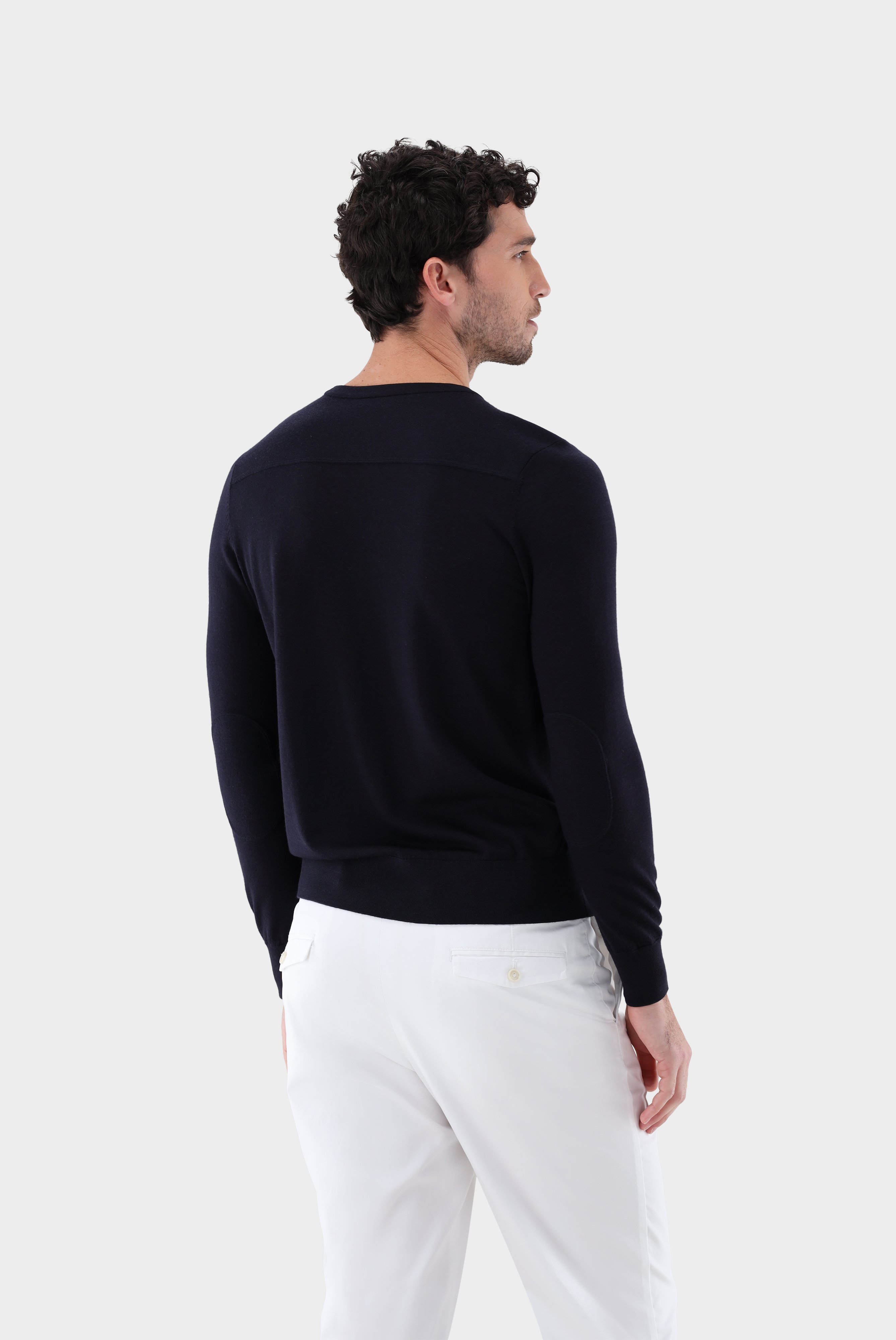 Sweaters & Cardigans+Crewneck in Ultrafine Merino Wool+82.8649.4M.S00173.790.M