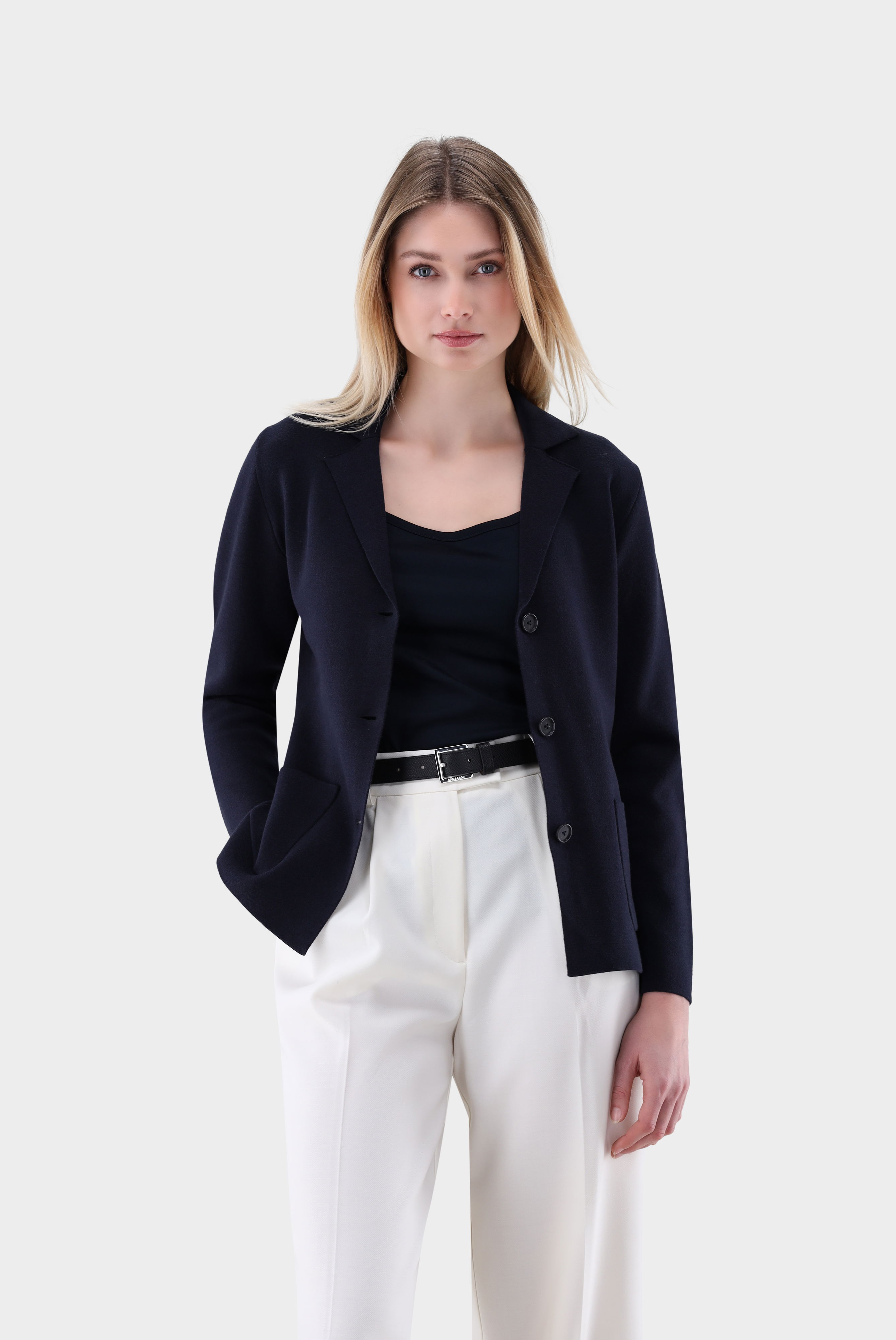 Blazer zweifarbig gestrickt