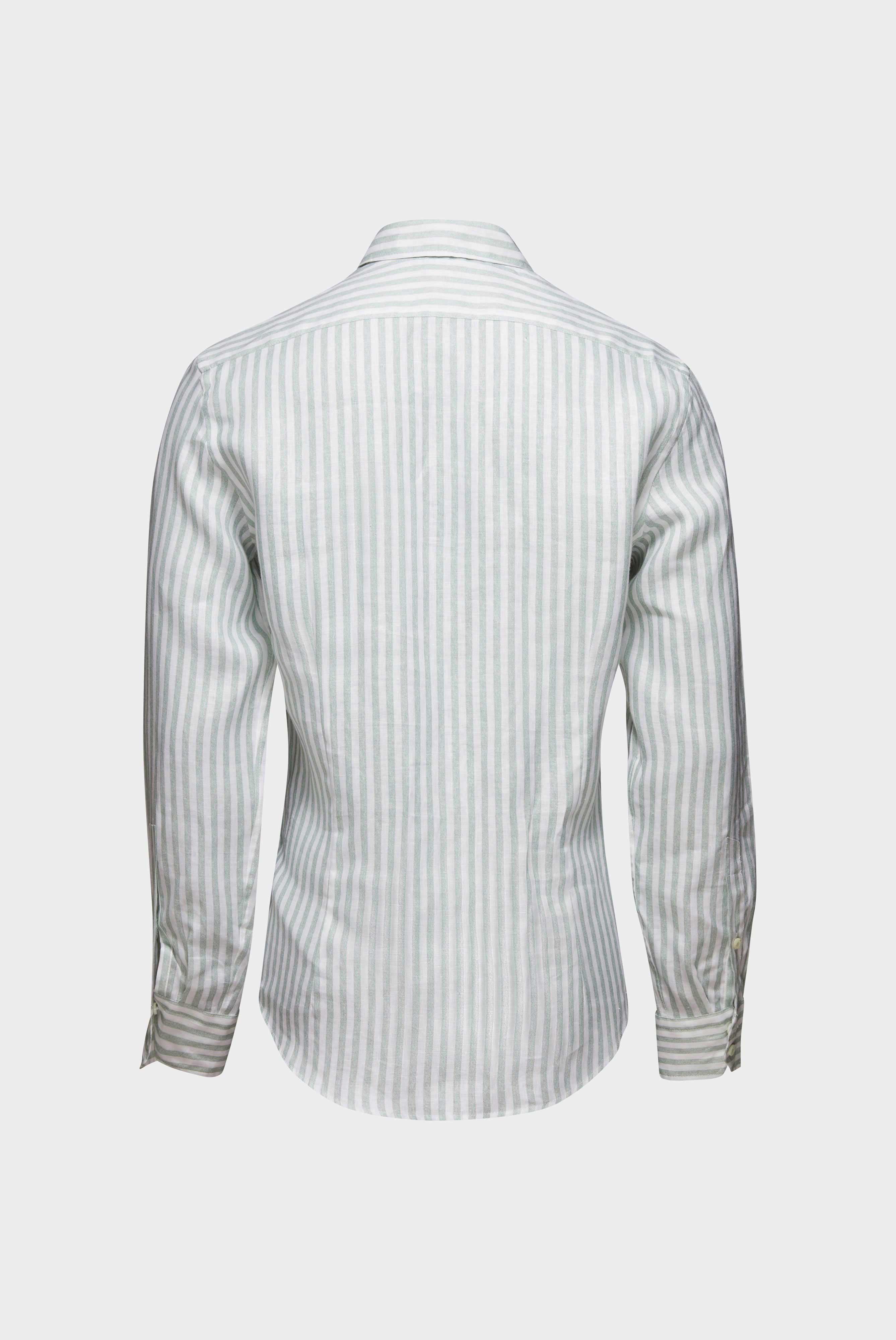 Casual Shirts+Linen Stripe Print Shirt Tailor Fit+20.2013.9V.170352.940.41