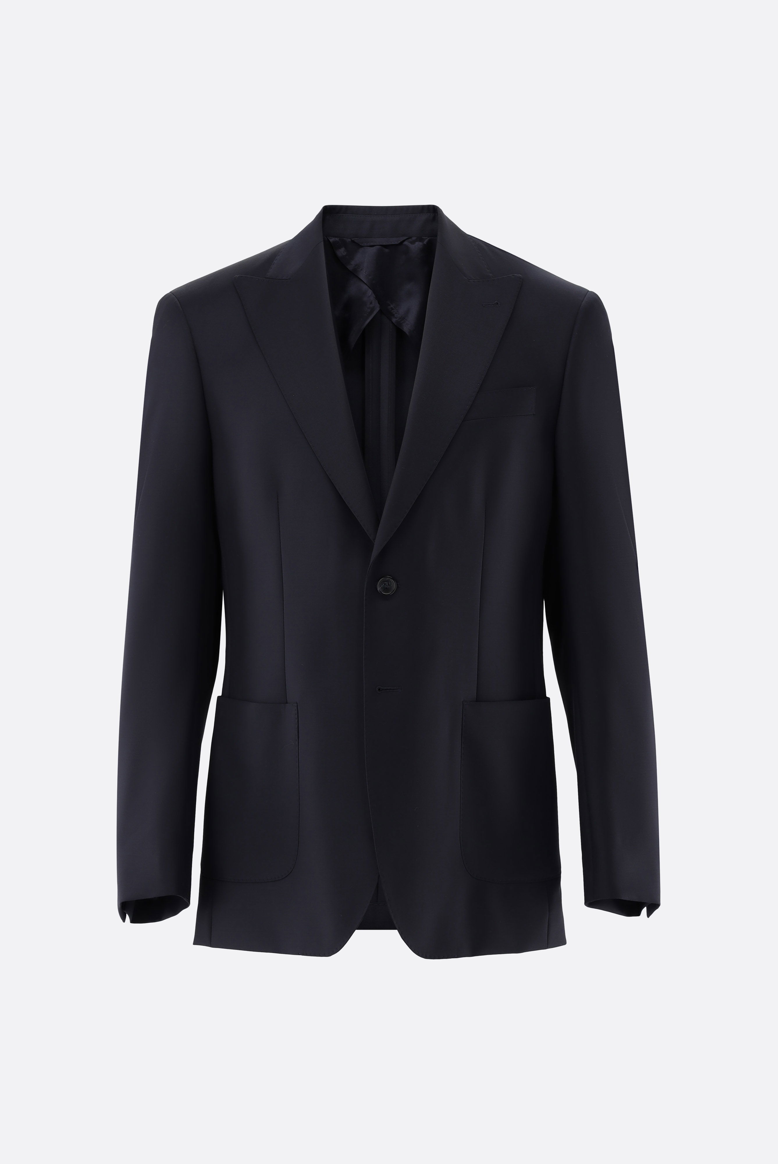 Sakko aus Wolle mit Spitzrevers