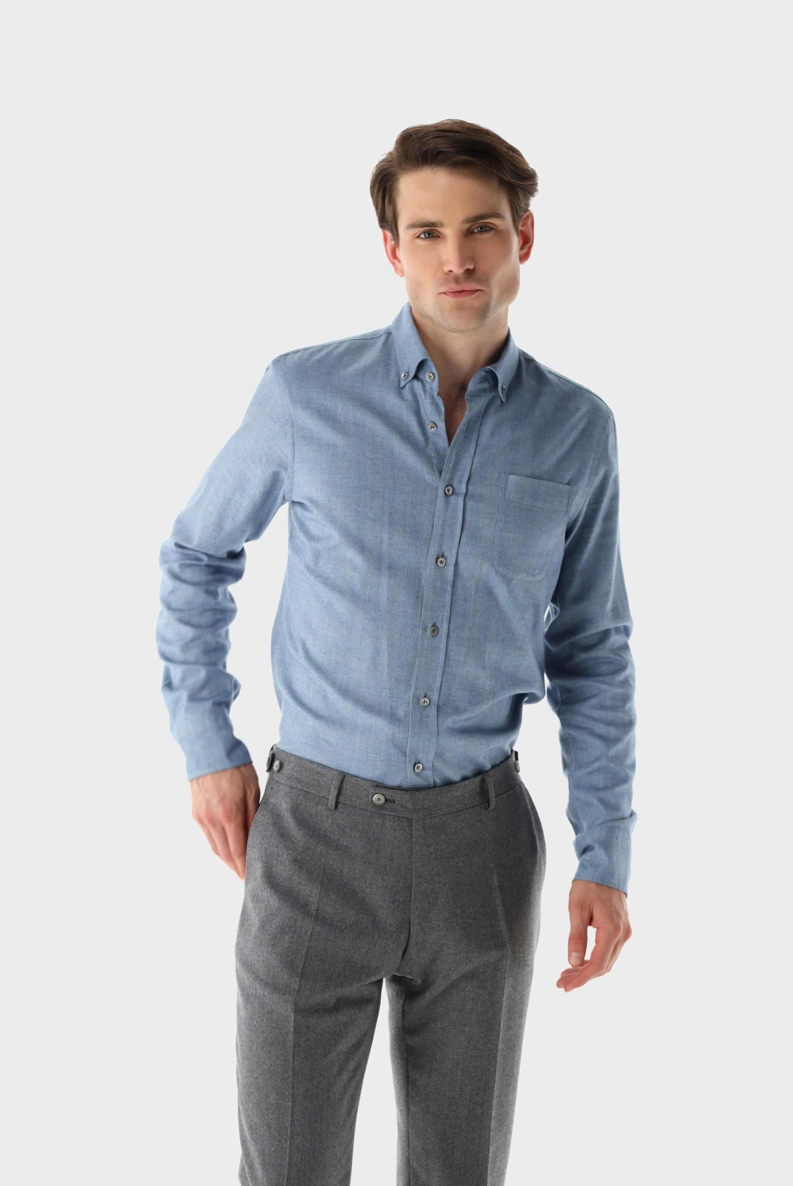 Casual Hemden+Button-Down Flanellhemd Tailor Fit+20.2013.9V.155045.770.43