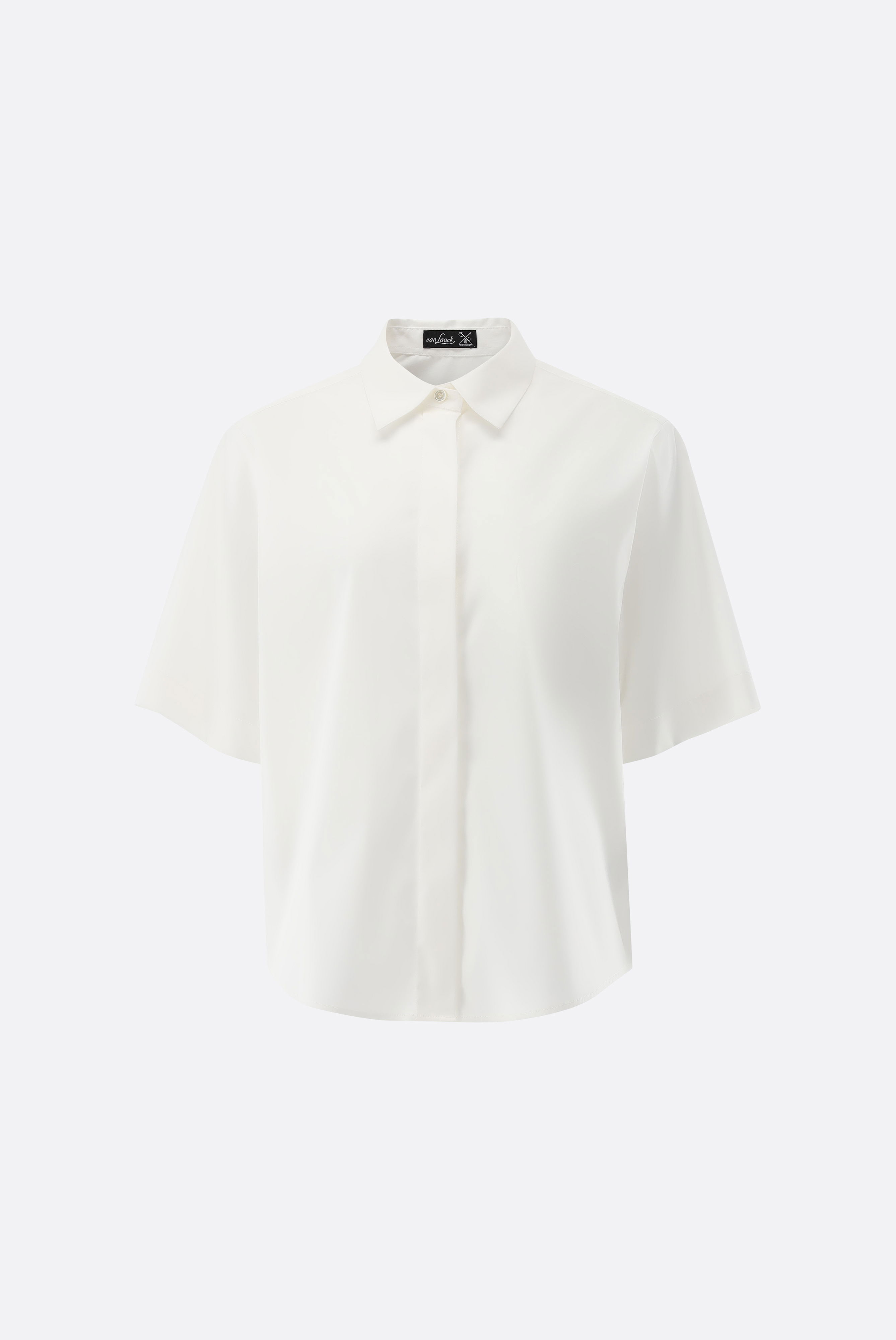 Kurzarm Hemdbluse locker geschnitten