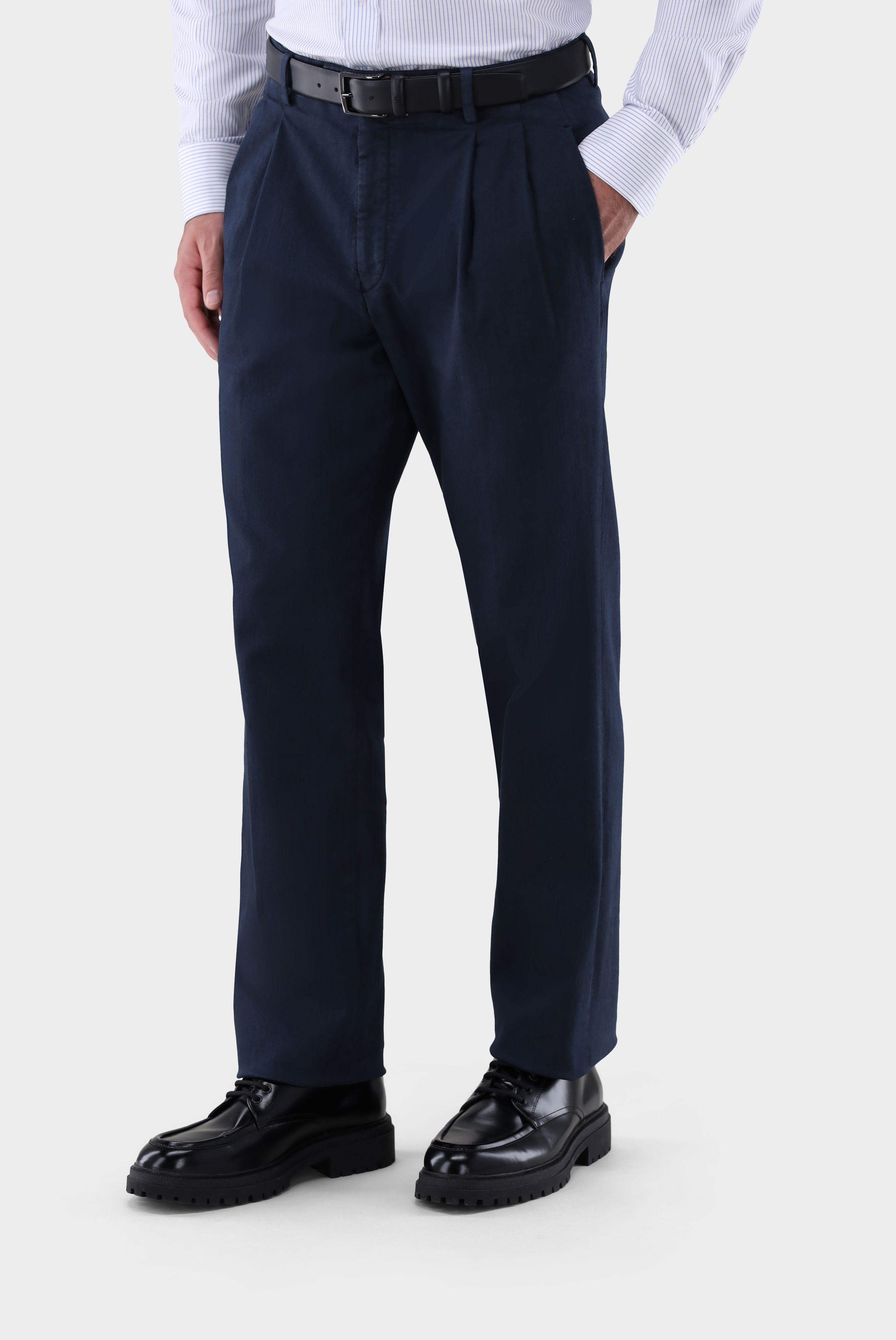 Chino aus Baumwolle mit Wide Leg