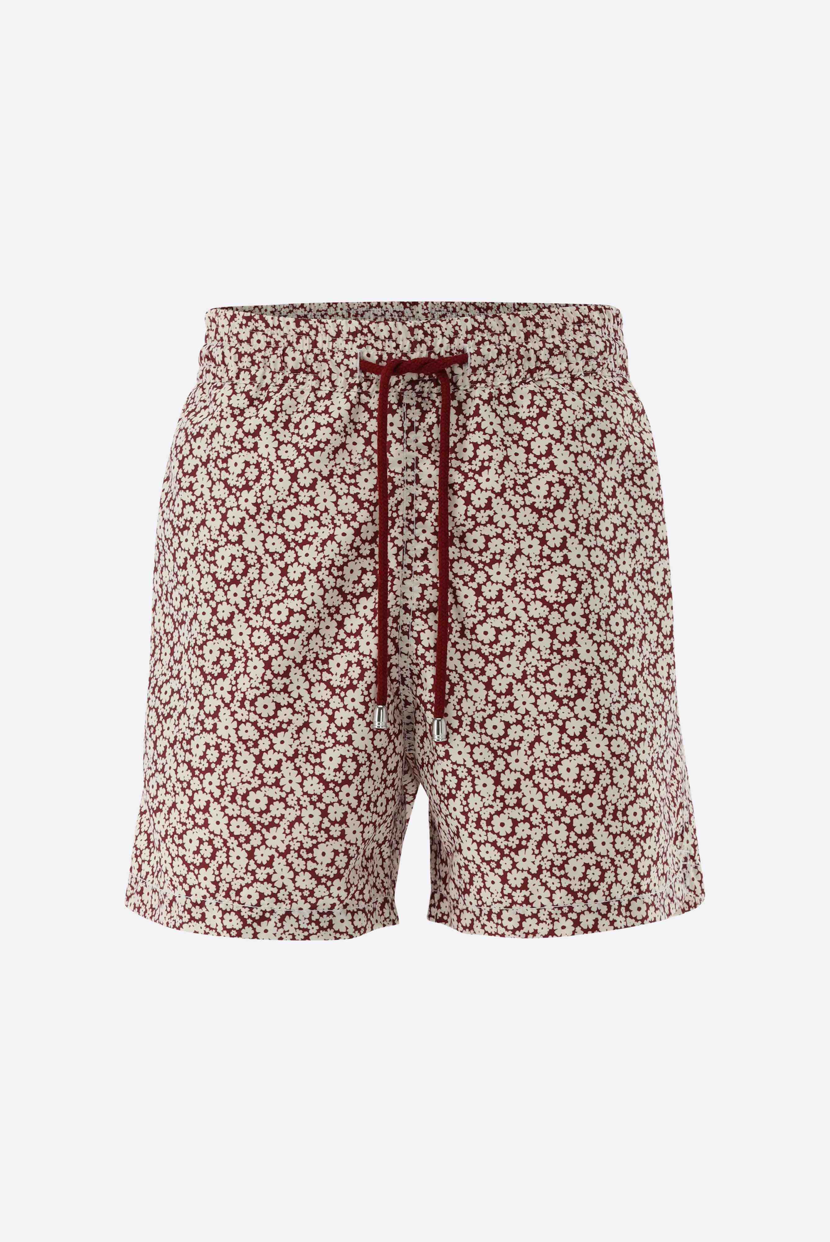 Badehose mit Blumenmuster