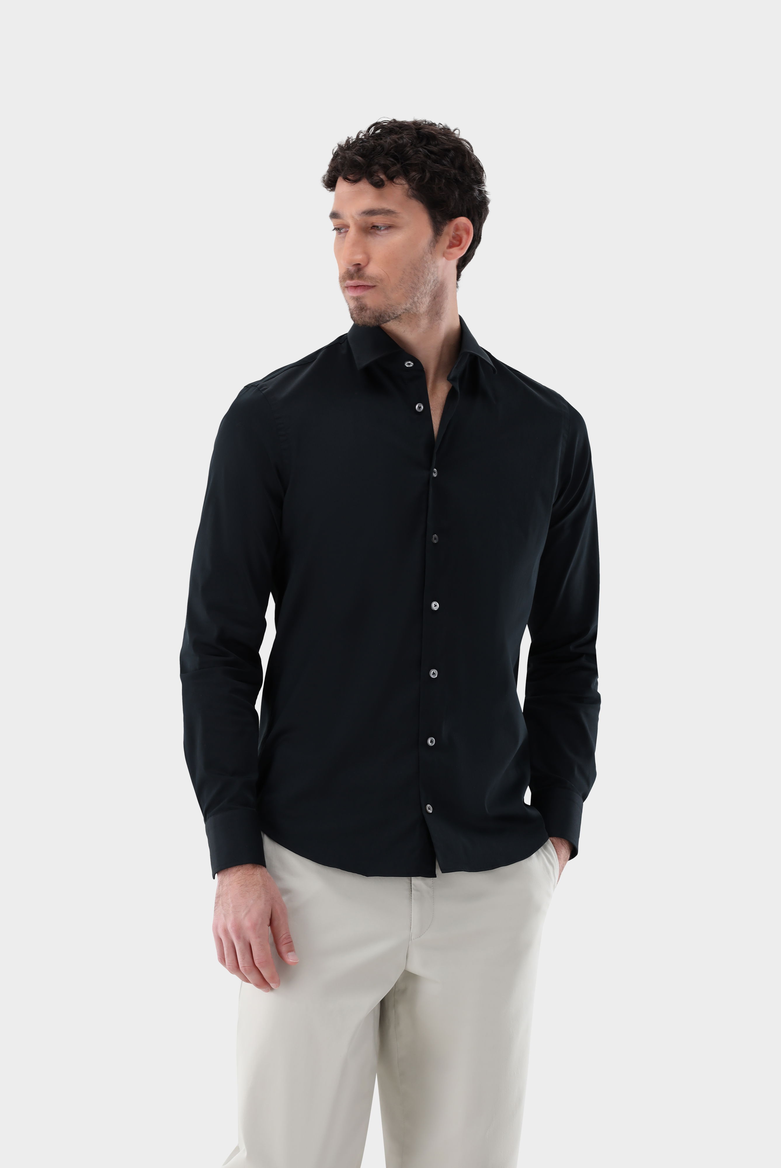 Popeline-Hemd Slim Fit