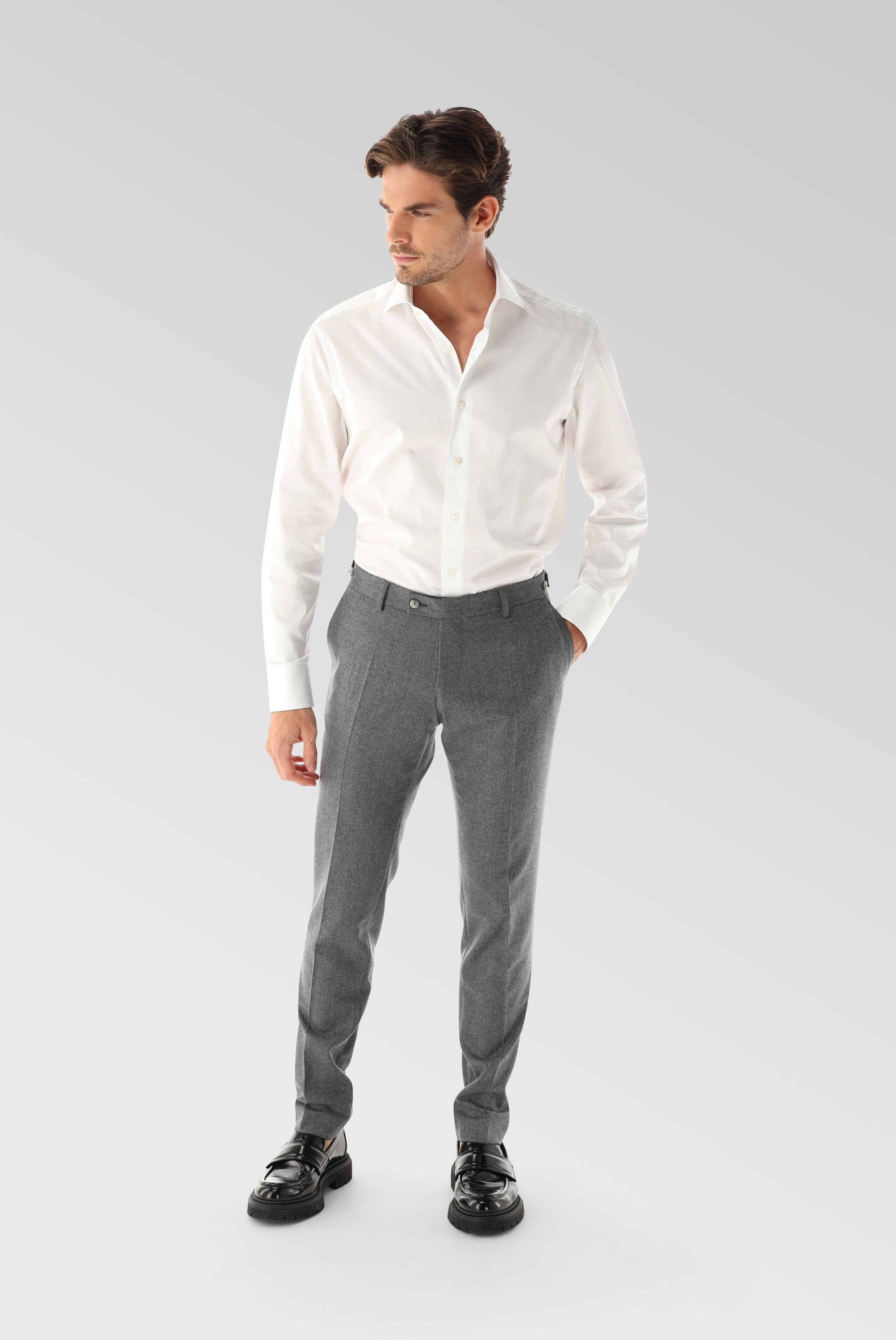 Meisterwerk Hemden+Businesshemd aus Baumwoll-Dobby Tailor Fit+20.2502.NV.130972.000.46