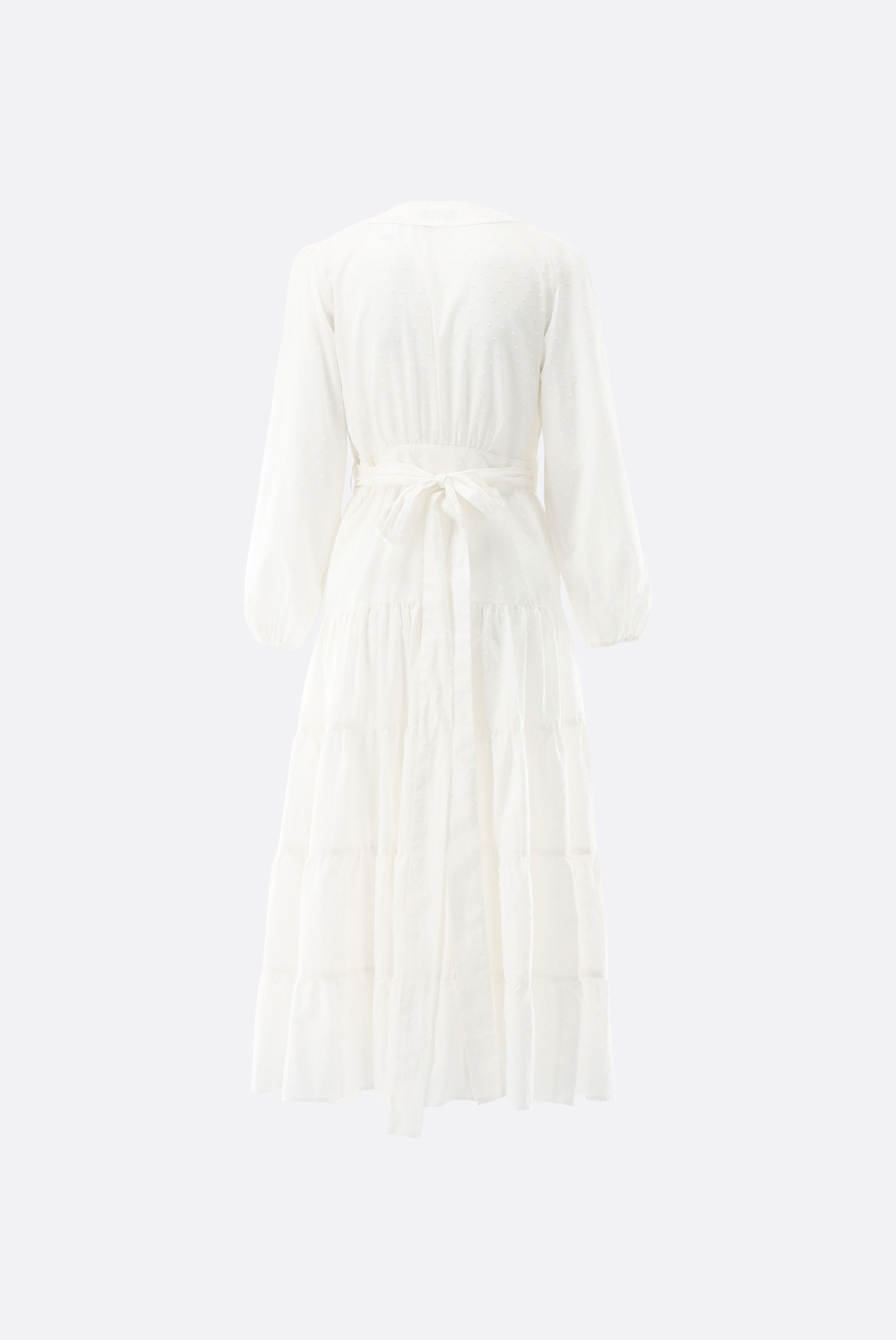 Midi-Wickelkleid mit Puffärmeln günstig online kaufen