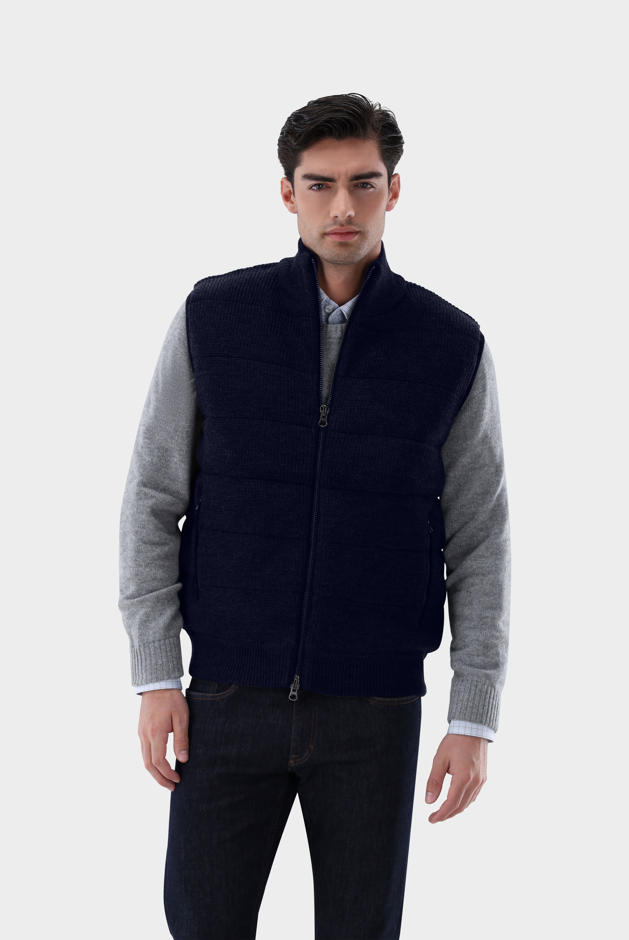 Outdoor-Weste gestrickt