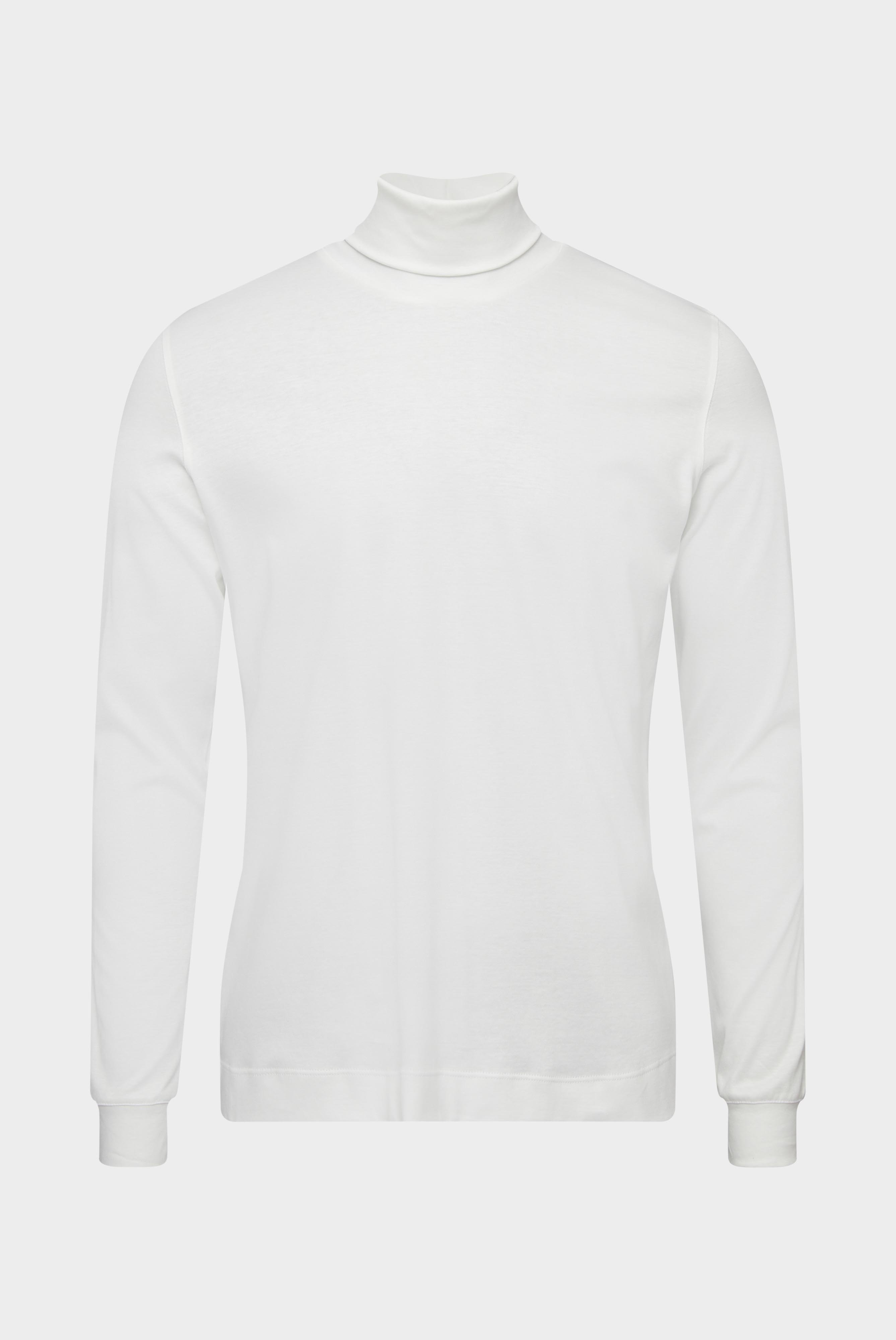 Swiss Cotton Jersey Turtleneck Shirt