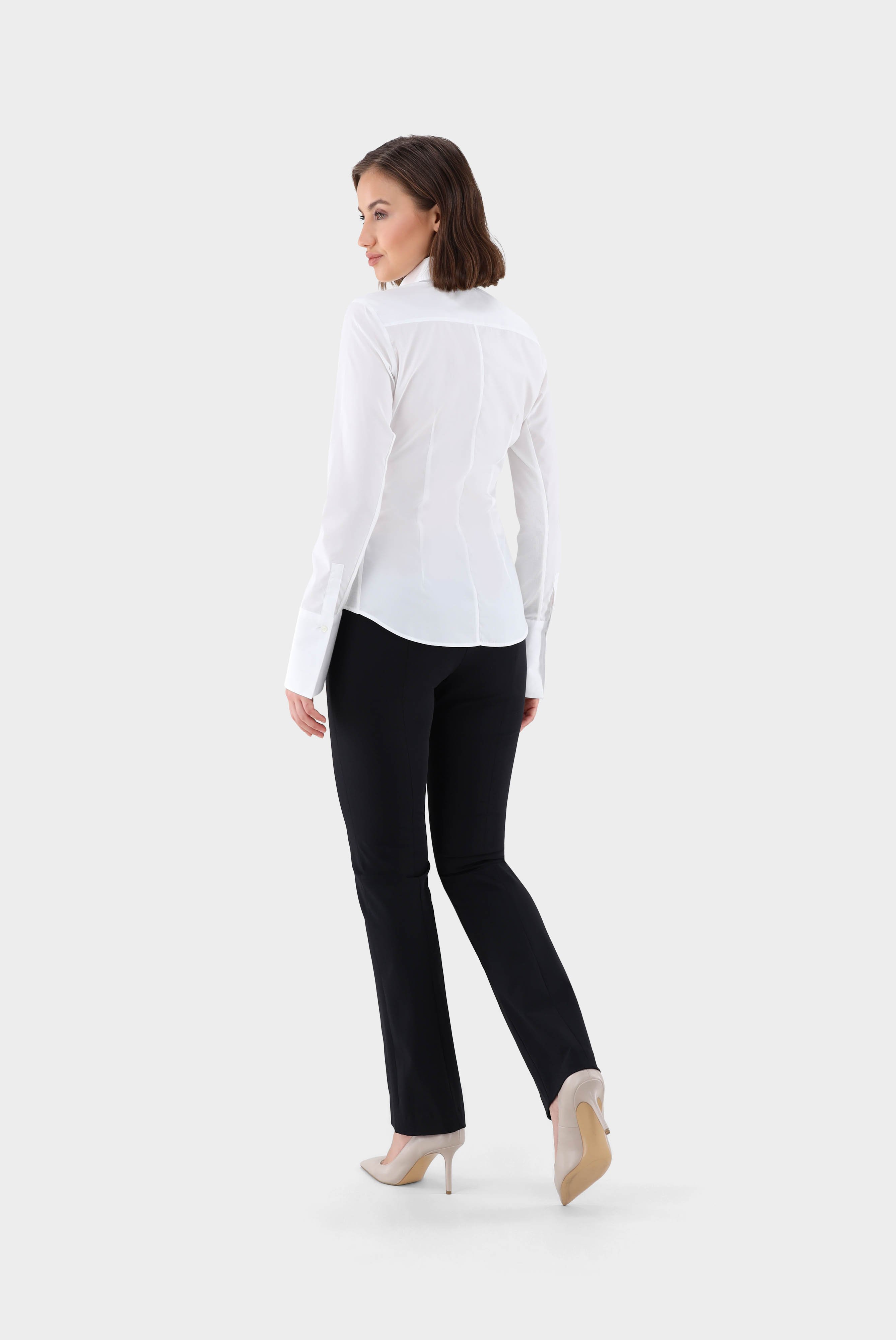 Business Blouses+Hybrid Blouse with Side Jersey Insert Slim Fit+05.515Q.J3.160049.000.44