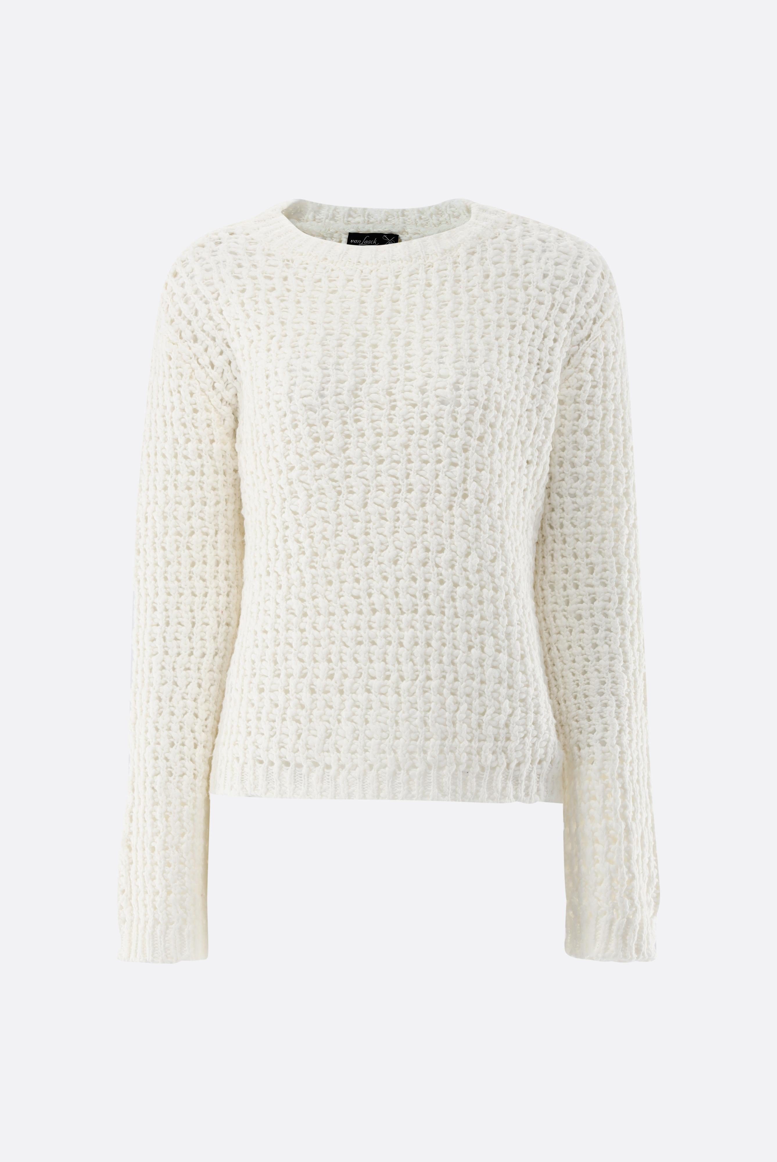 Crew neck in teddy knit