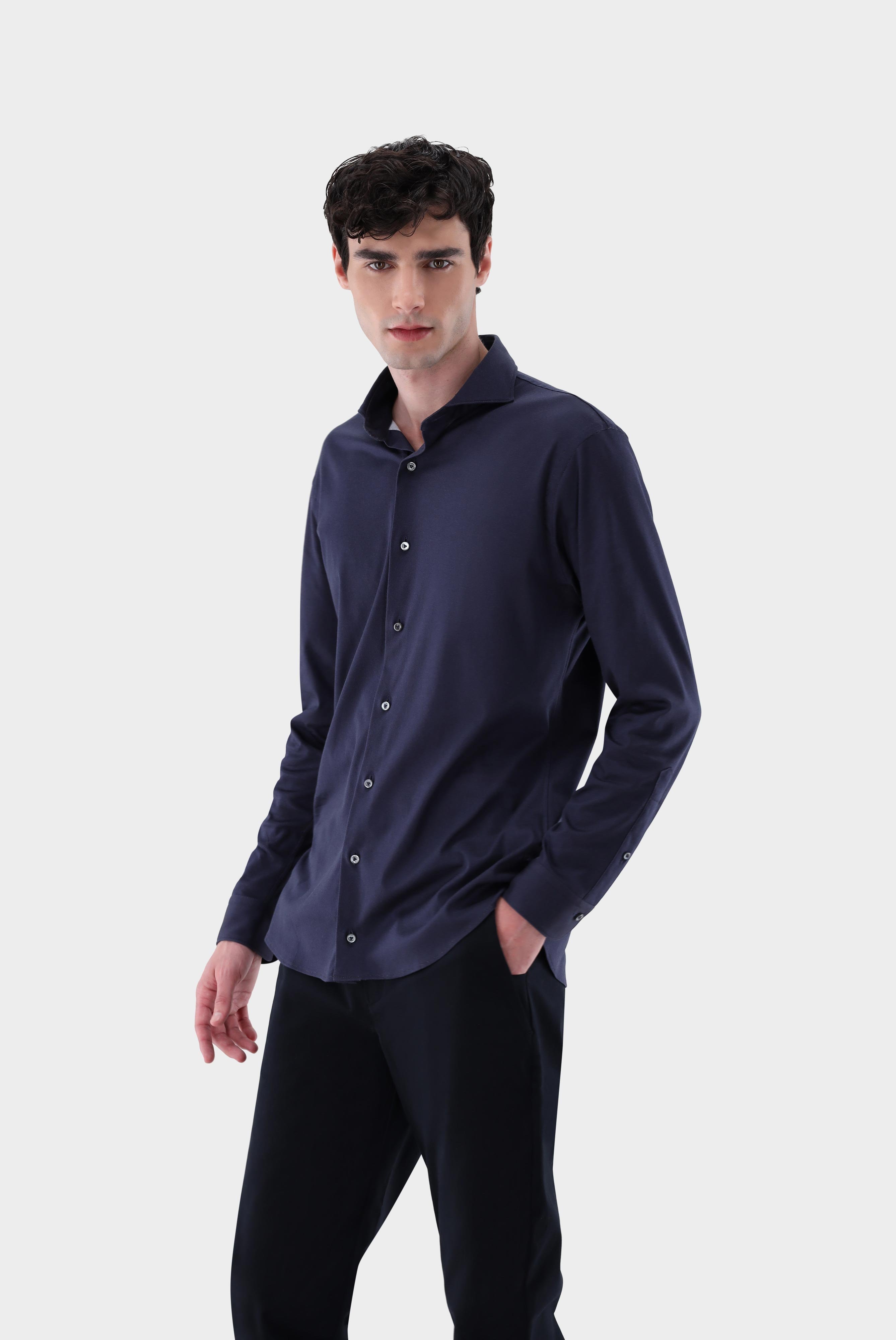 Casual Shirts+Jersey Shirt Twill Printed Tailor Fit+20.1683.UC.187749.690.S
