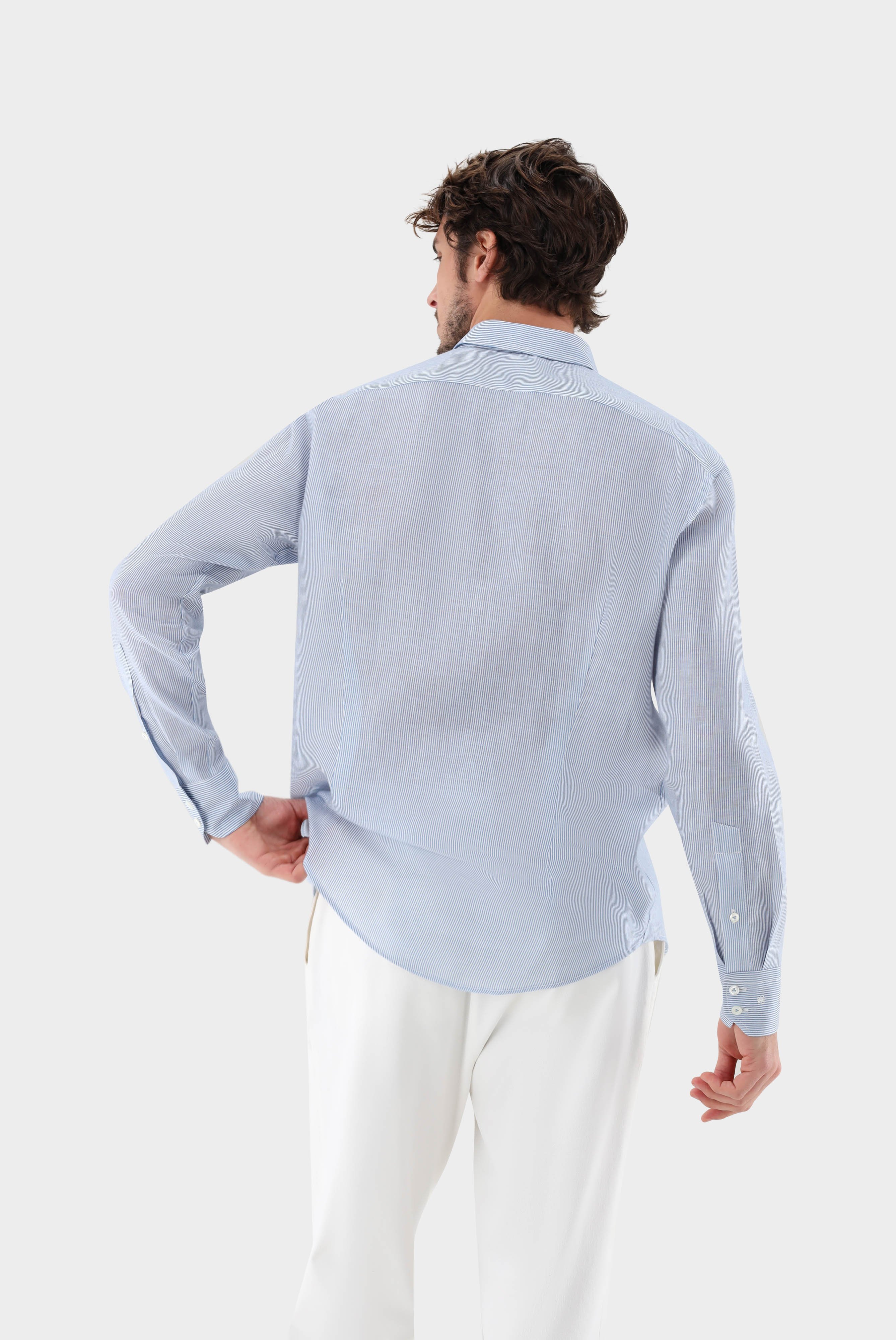 Casual Shirts+Linen Shirt with Stripe Print+20.2011.9V.170353.740.38