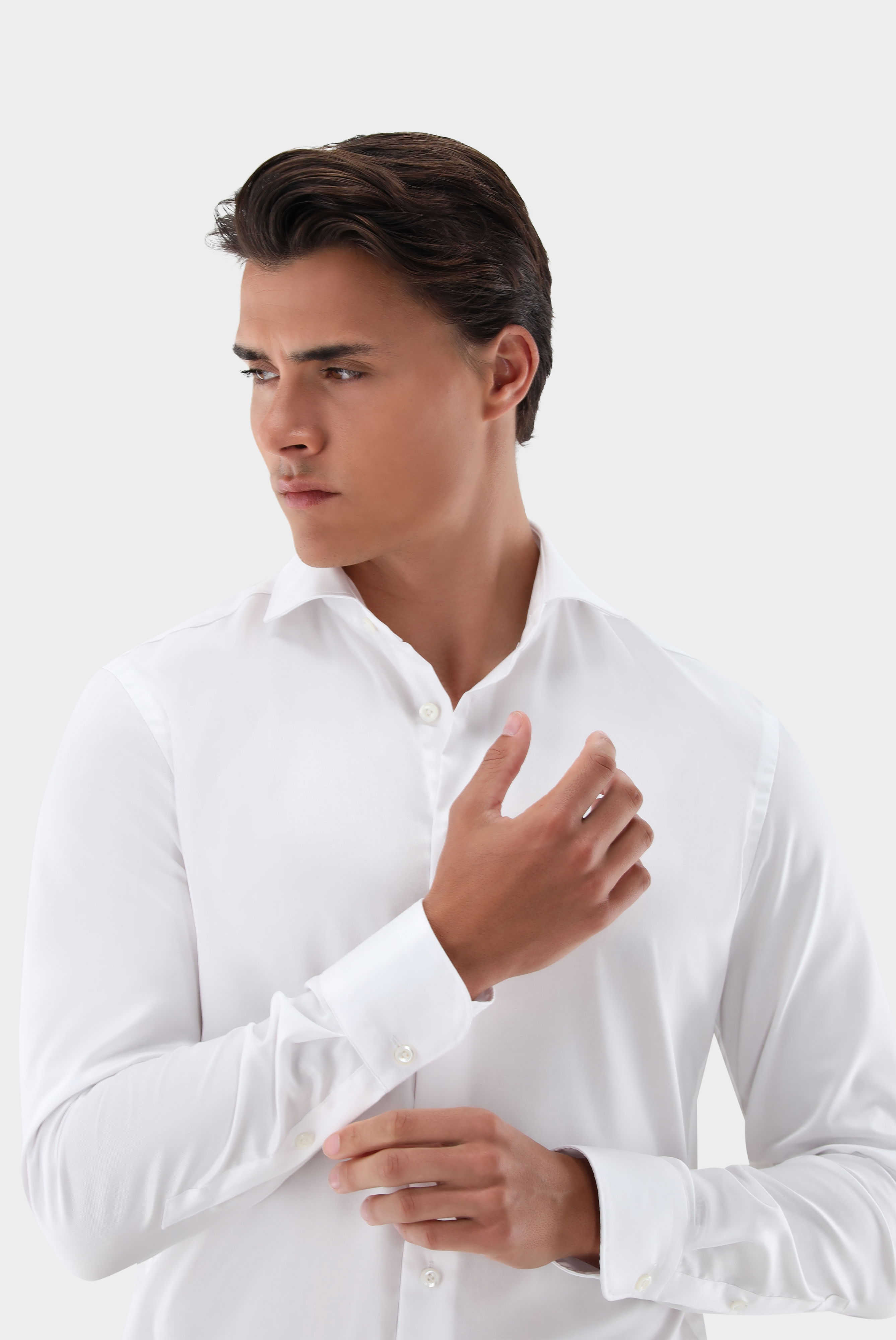 Bügelleichte Hemden+Bügelfreies Hybridshirt mit Jerseyeinsatz Slim Fit+20.2553.0F.132241.000.41