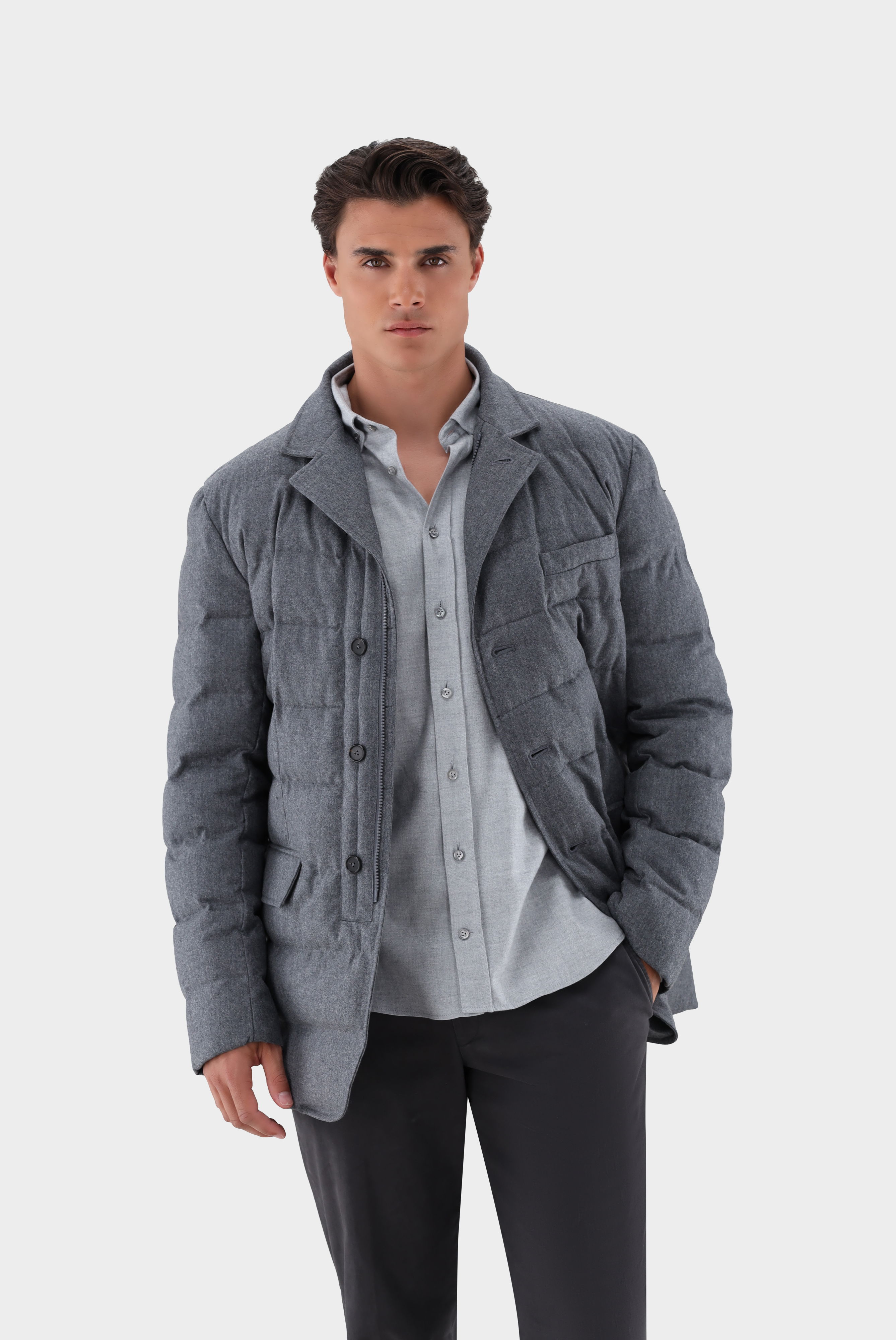 Winterjacke gesteppt aus Flanell