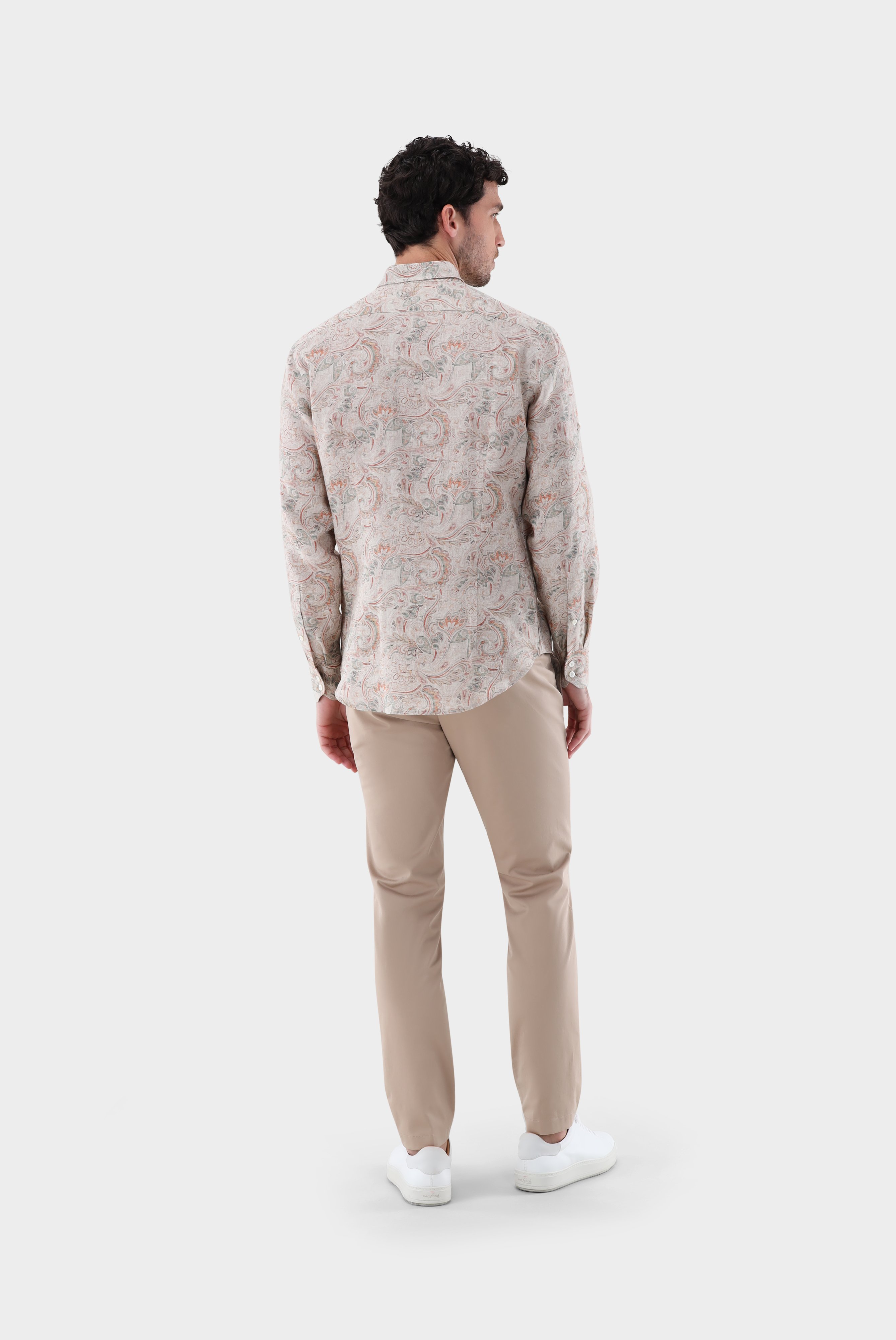 Casual Hemden+Leinenhemd mit Paisley-Druck Tailor Fit+20.2013.C4.172036.113.38