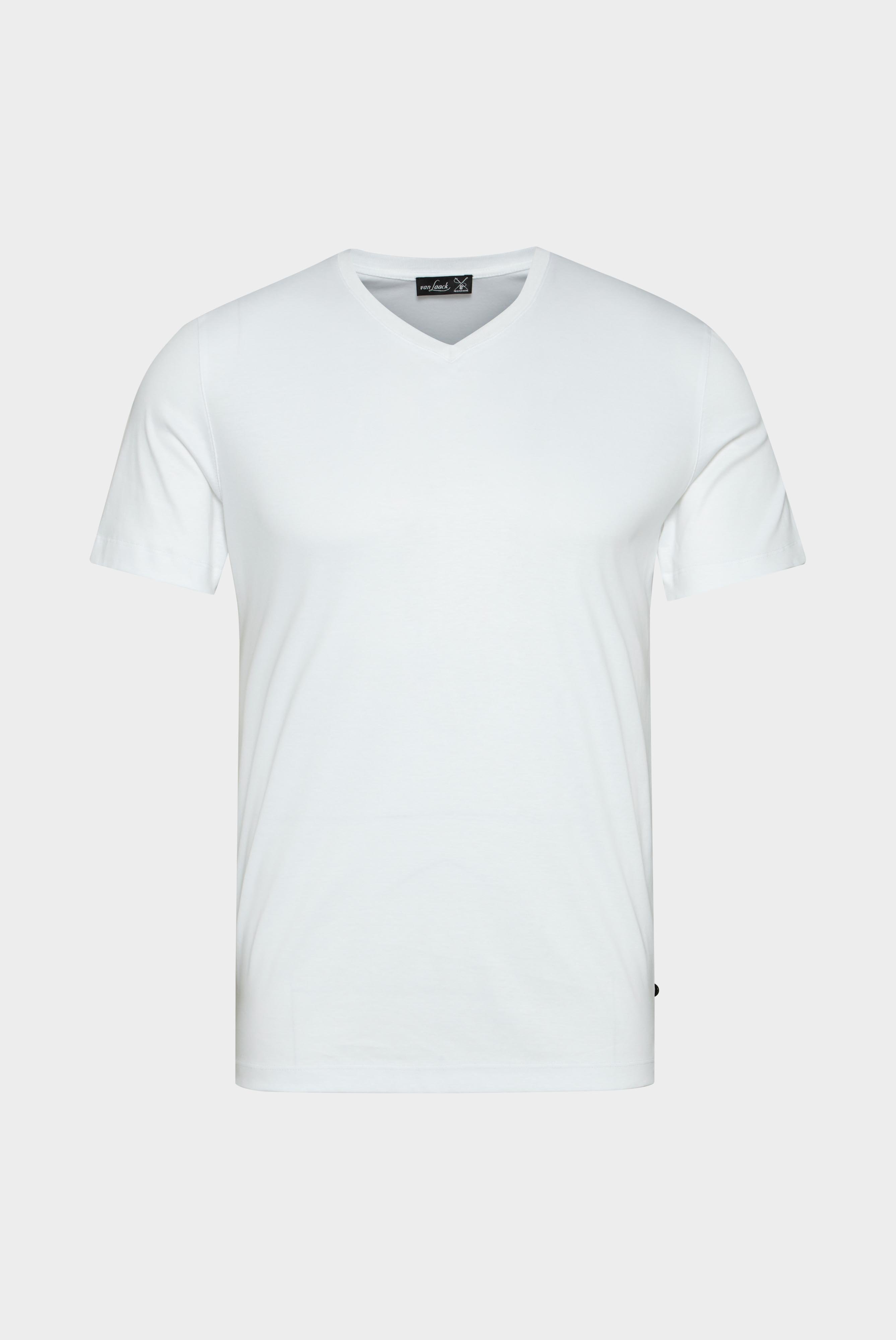 T-Shirts+Swiss Cotton Jersey V-Neck T-Shirt+20.1715.UX.180031.000.L