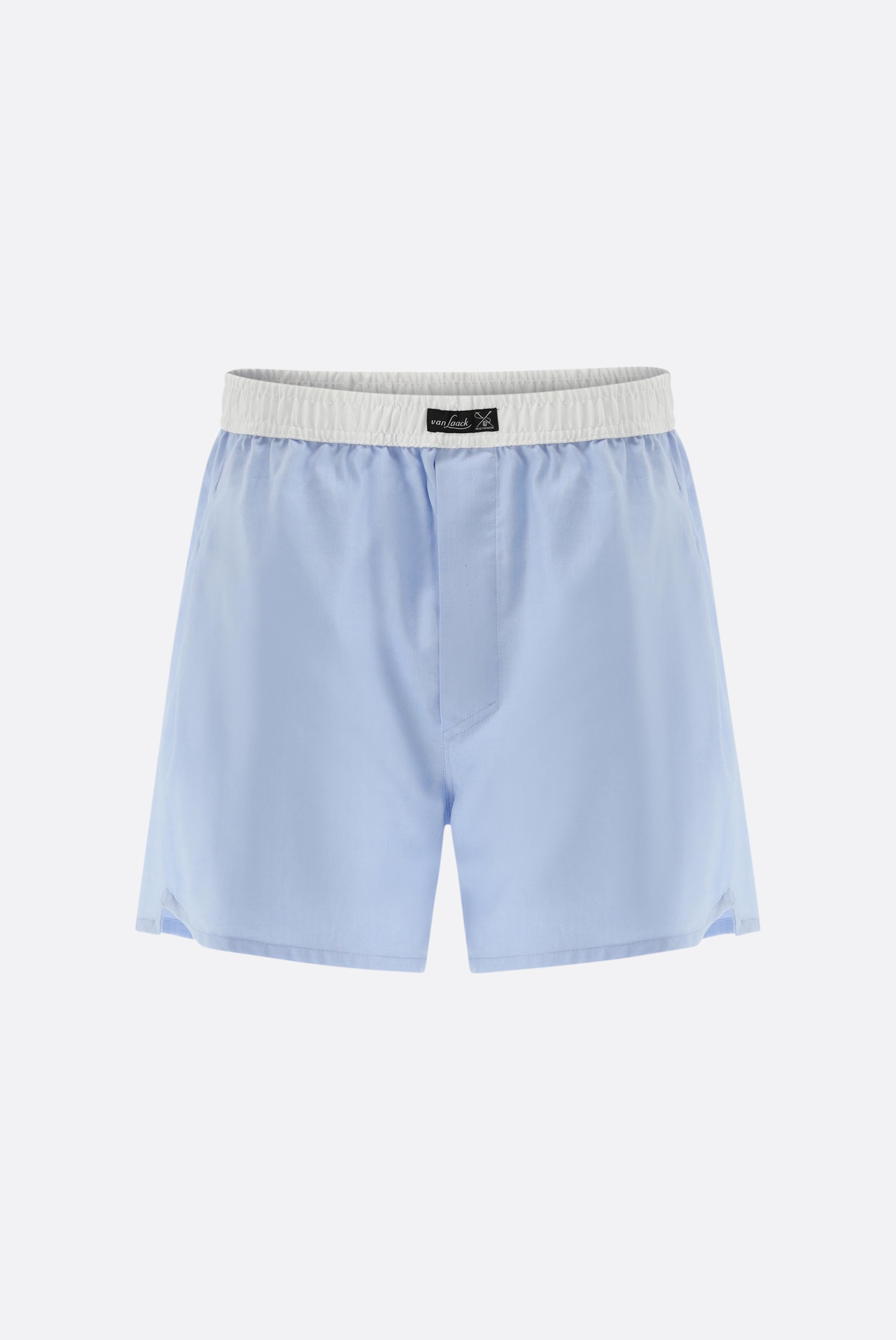 Oxford Boxer Shorts with Waistband Contrast