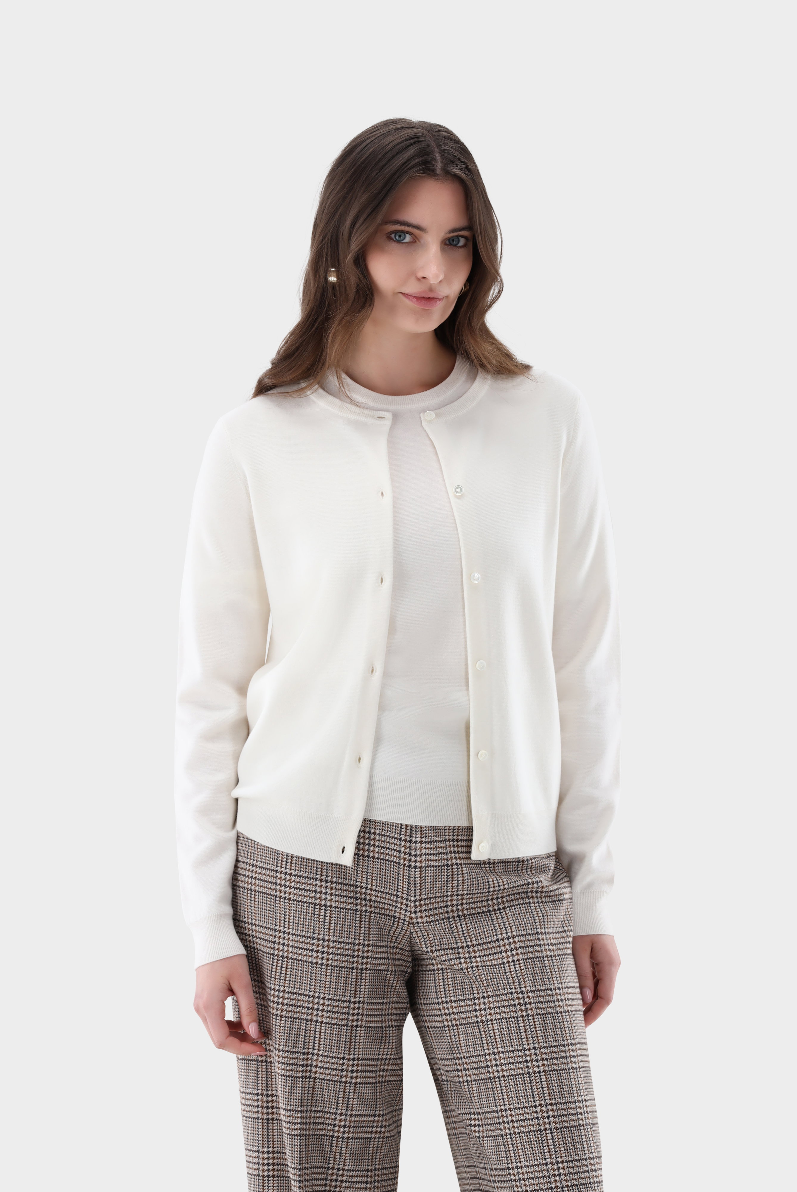Strickjacke aus ultrafeiner Merinowolle