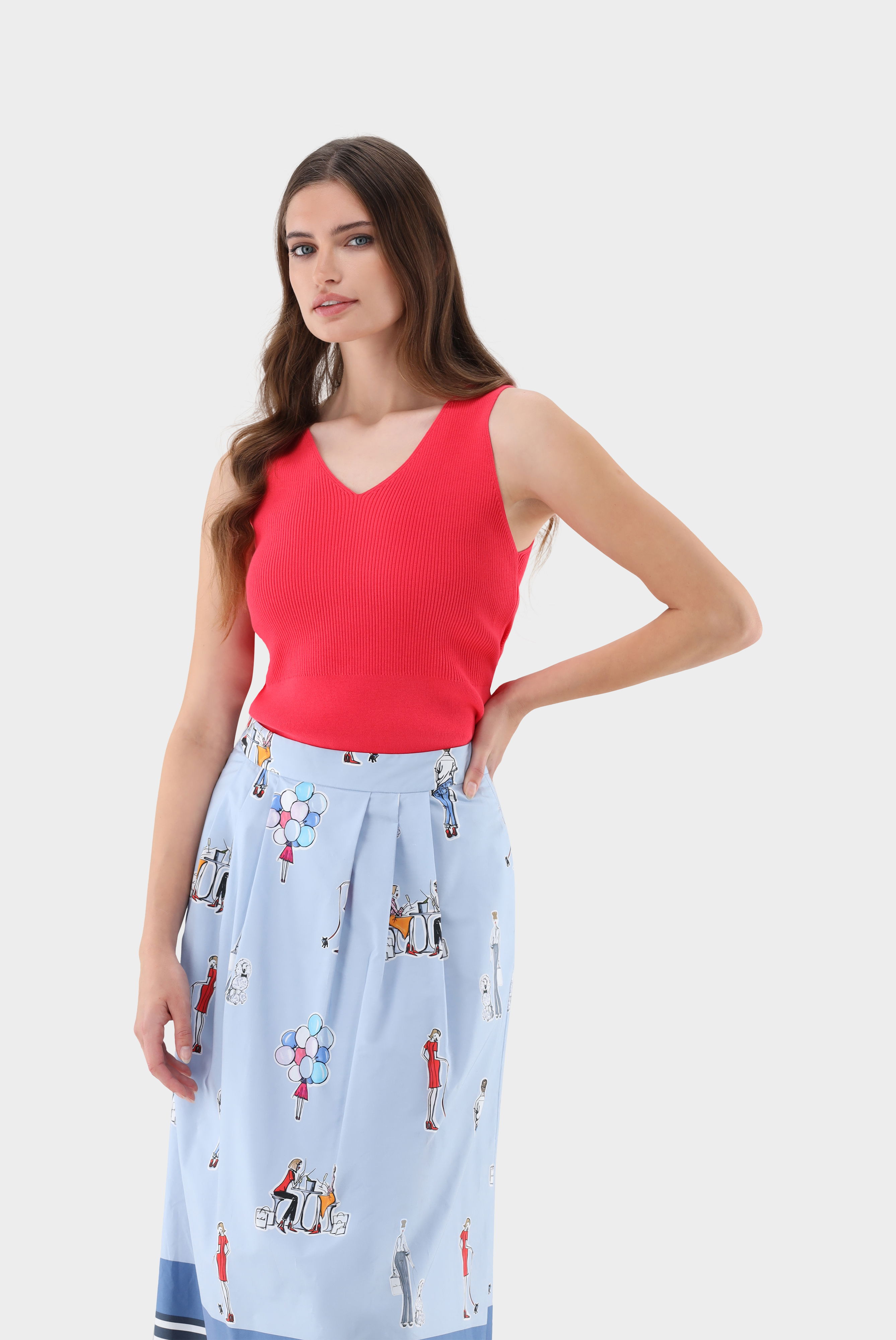 Tanktop aus Rippstrick