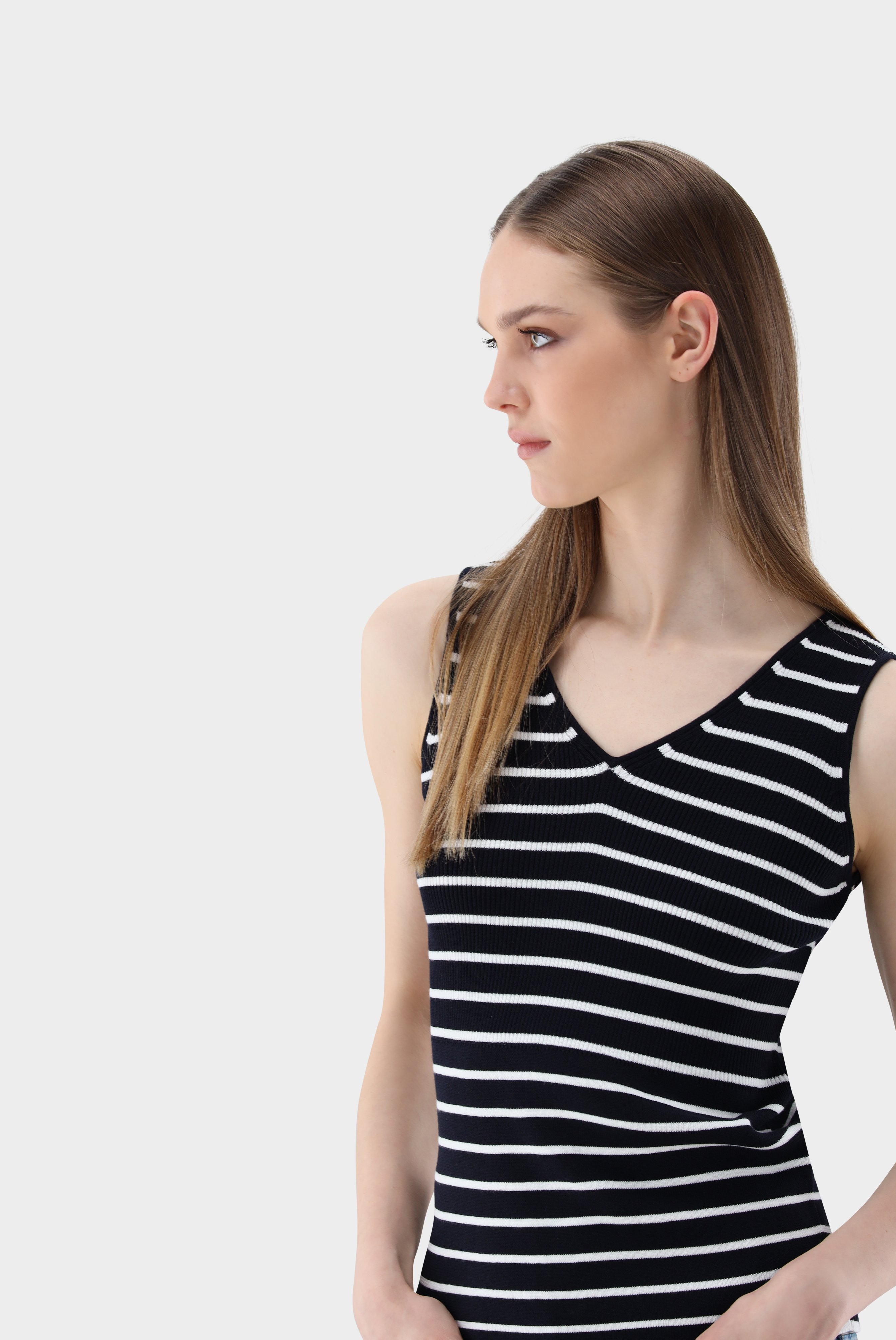 Tops & T-Shirts+Striped Rib-Knit Tanktop+09.9966..S00258.791.XS