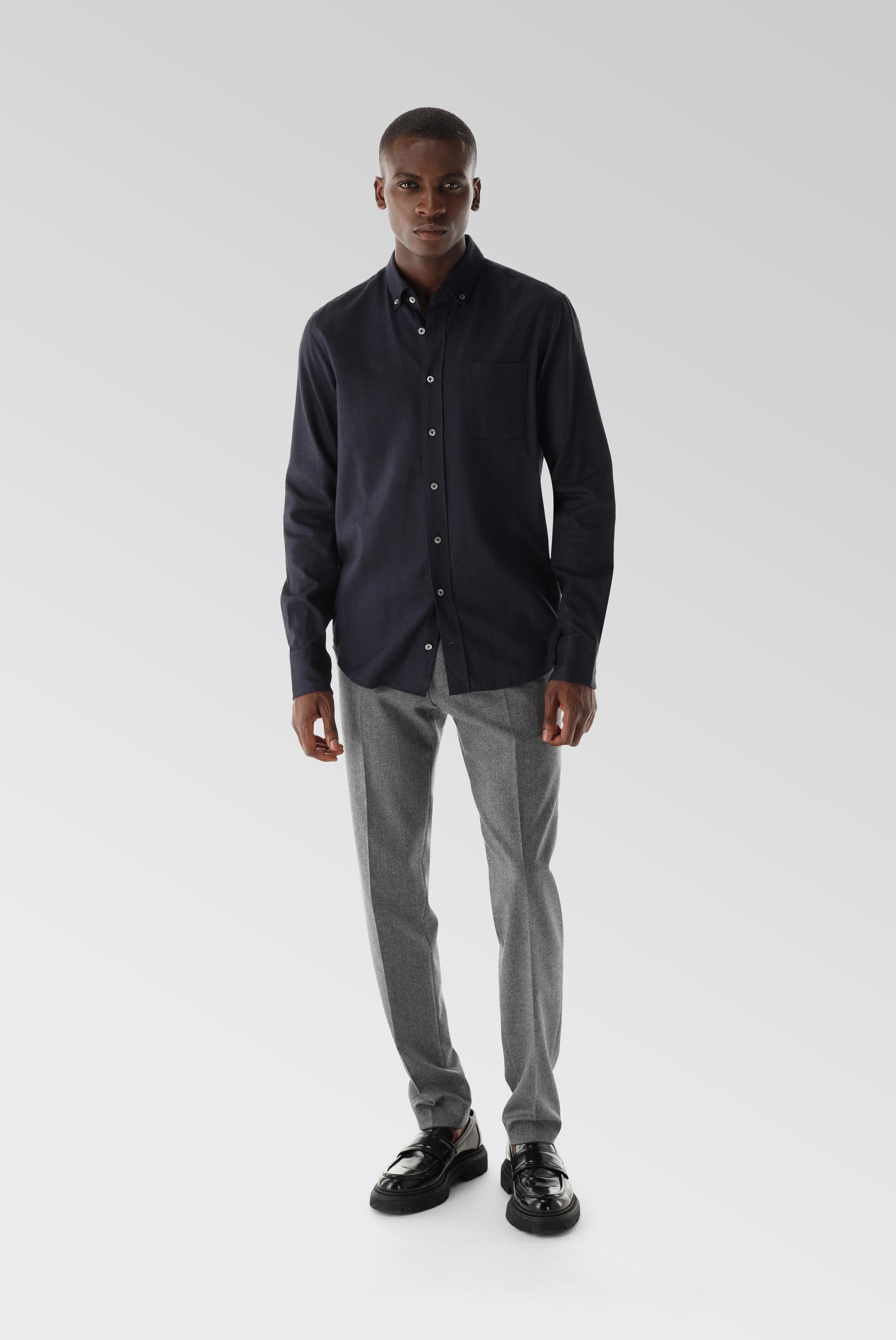 Casual Hemden+Button-Down Flanellhemd Tailor Fit+20.2013.9V.155045.790.40