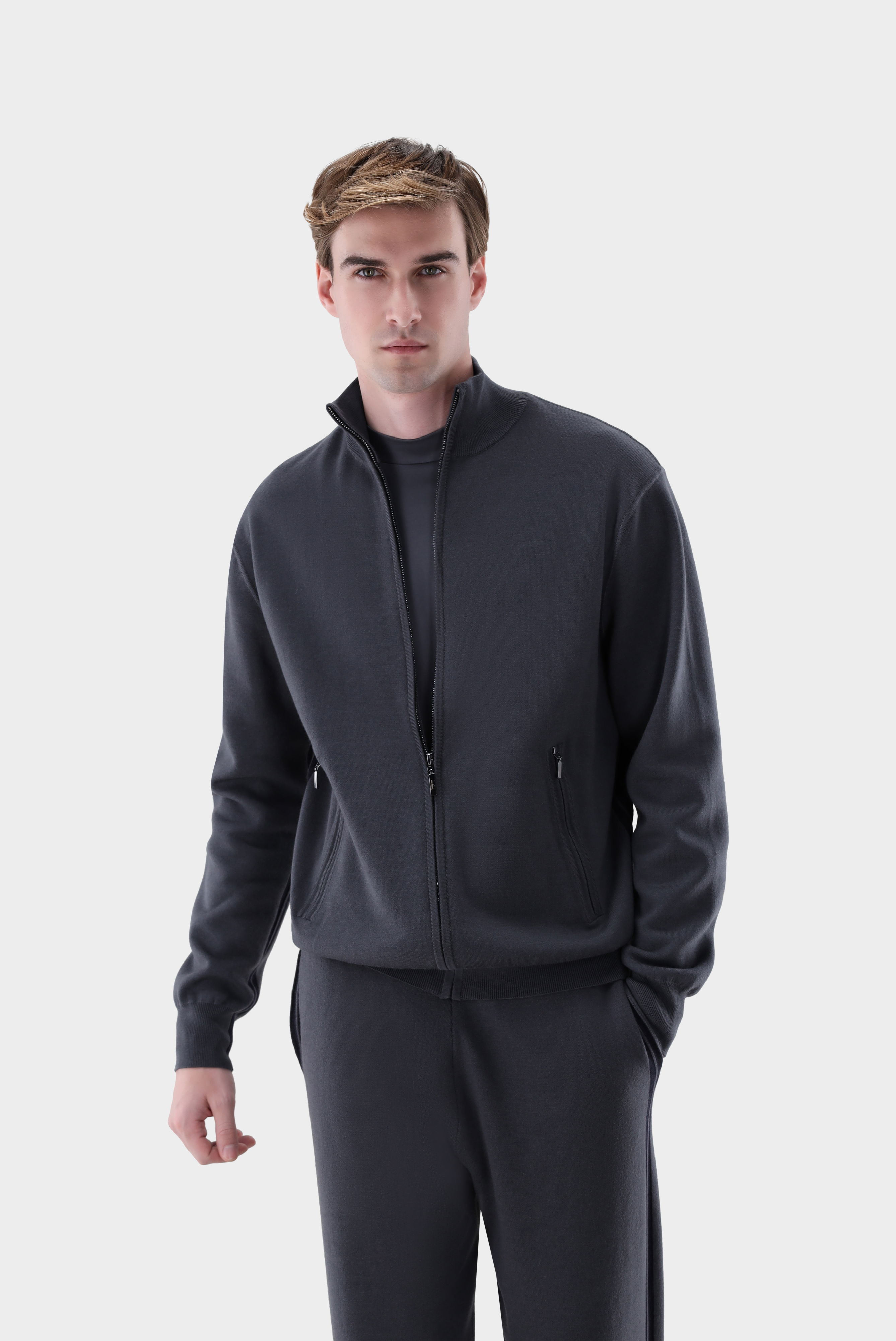 Strickjacke mit Seide