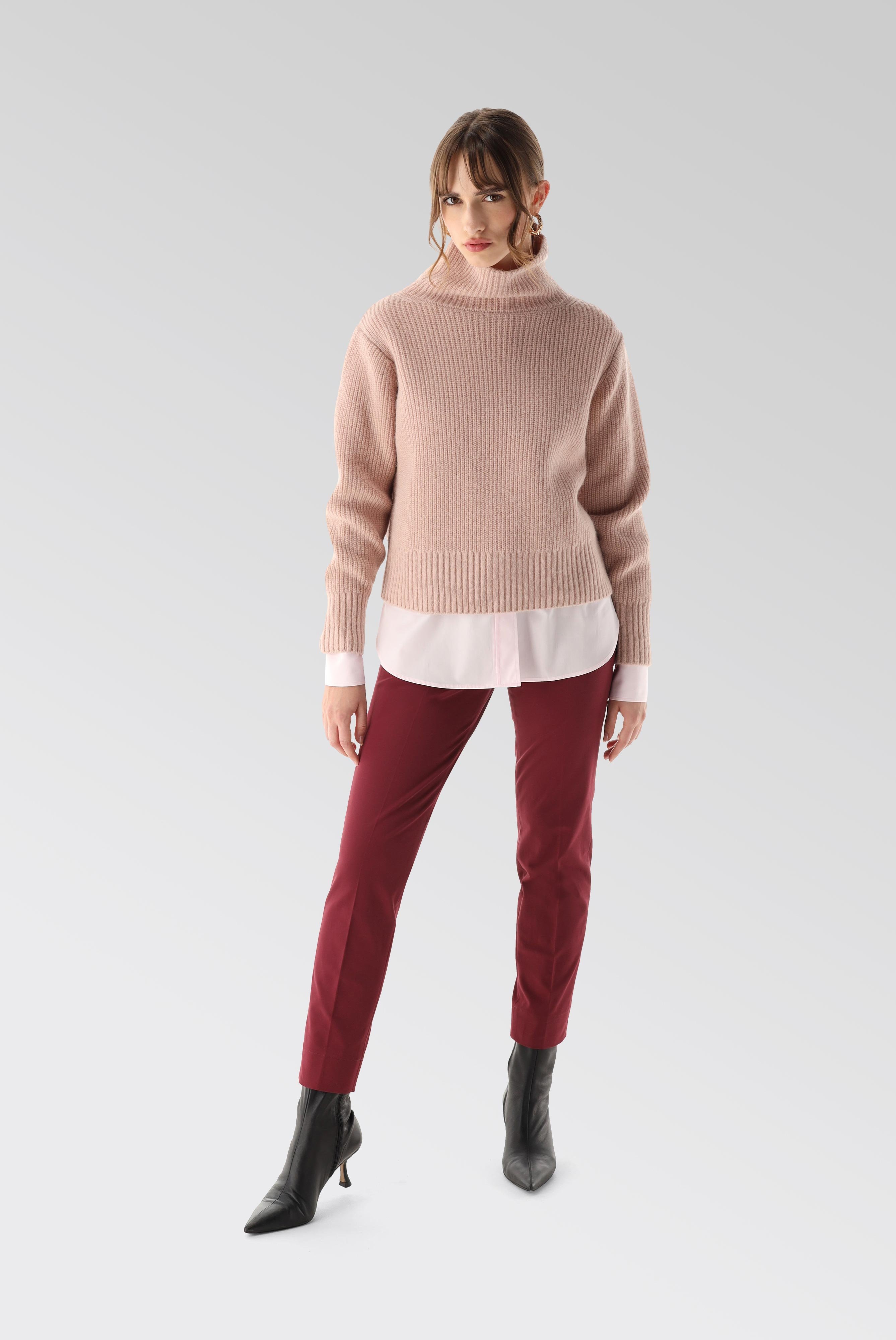 Oversize Turtleneck Sweater with Alpaca